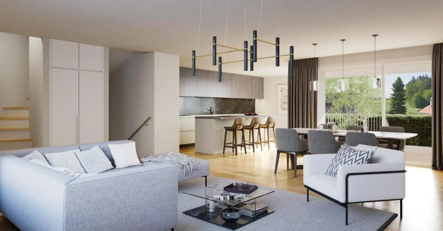 Magnifique triplex contemporain à Corminboeuf - Photo 4 sur 11