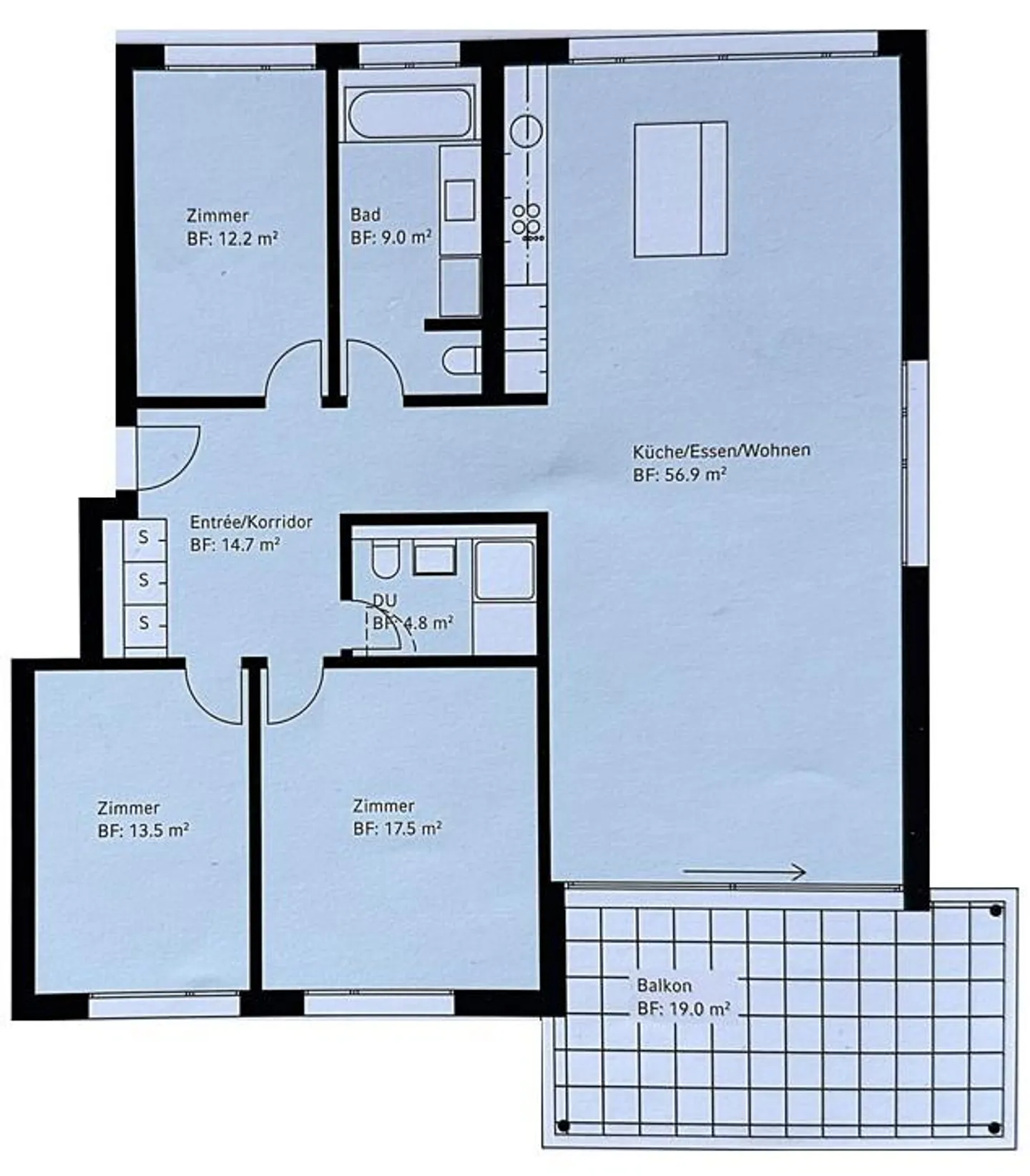 Appartamento moderno e elegante di 4,5 stanze con balcone - Foto 16 di 16