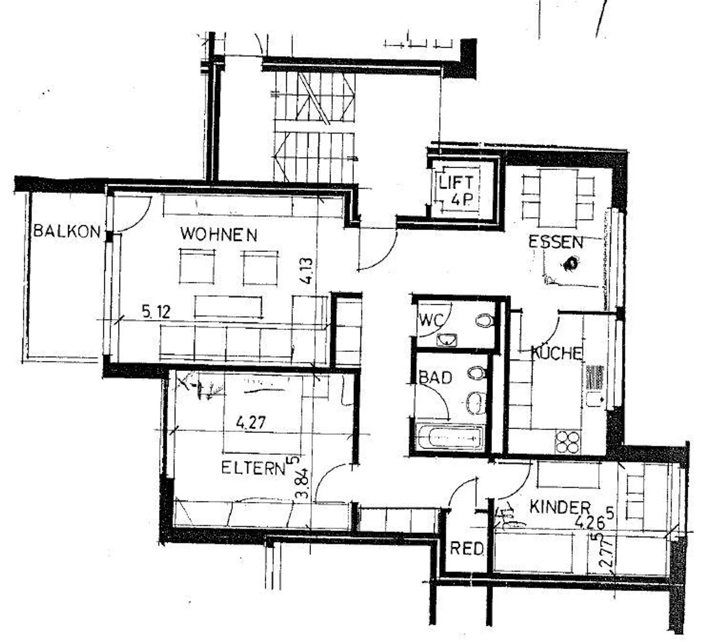 Spacious 3.5-room apartment in Oberi! - Photo 7 of 7