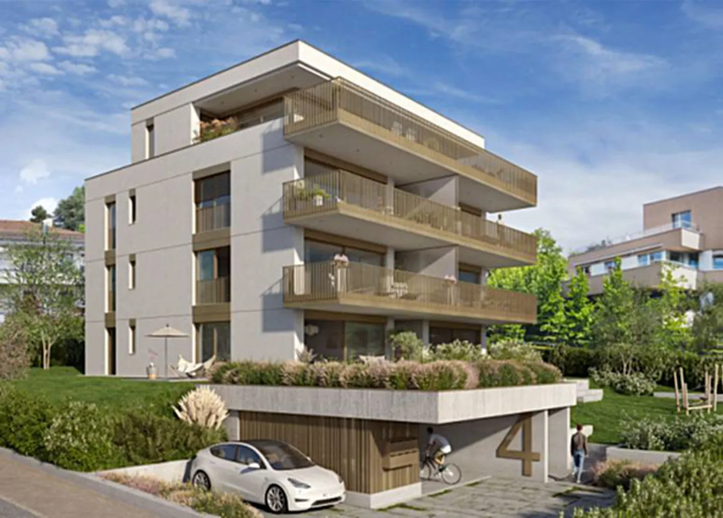 Avenue de la Rosiaz 4 - 1009 Pully - Place de parc intérieure - Photo 1 sur 1