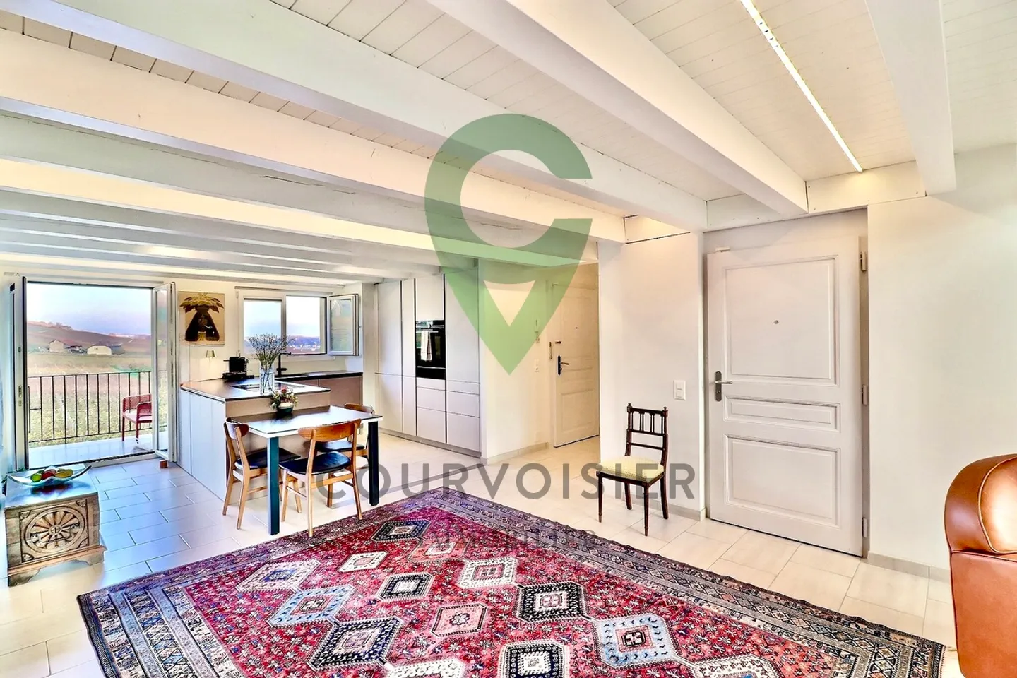 Wunderschön renovierte Penthousewohnung mit Geschmack, Blick auf die Weinberge und den See - Foto 5 von 12