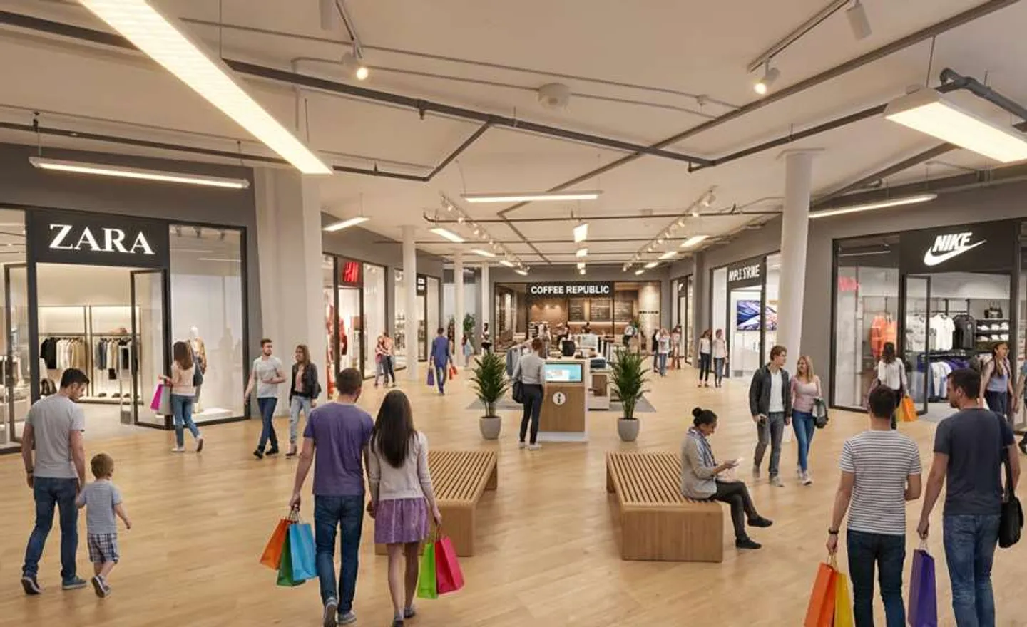 Over 4,000 square meters available in a new shopping center - Photo 1 of 11