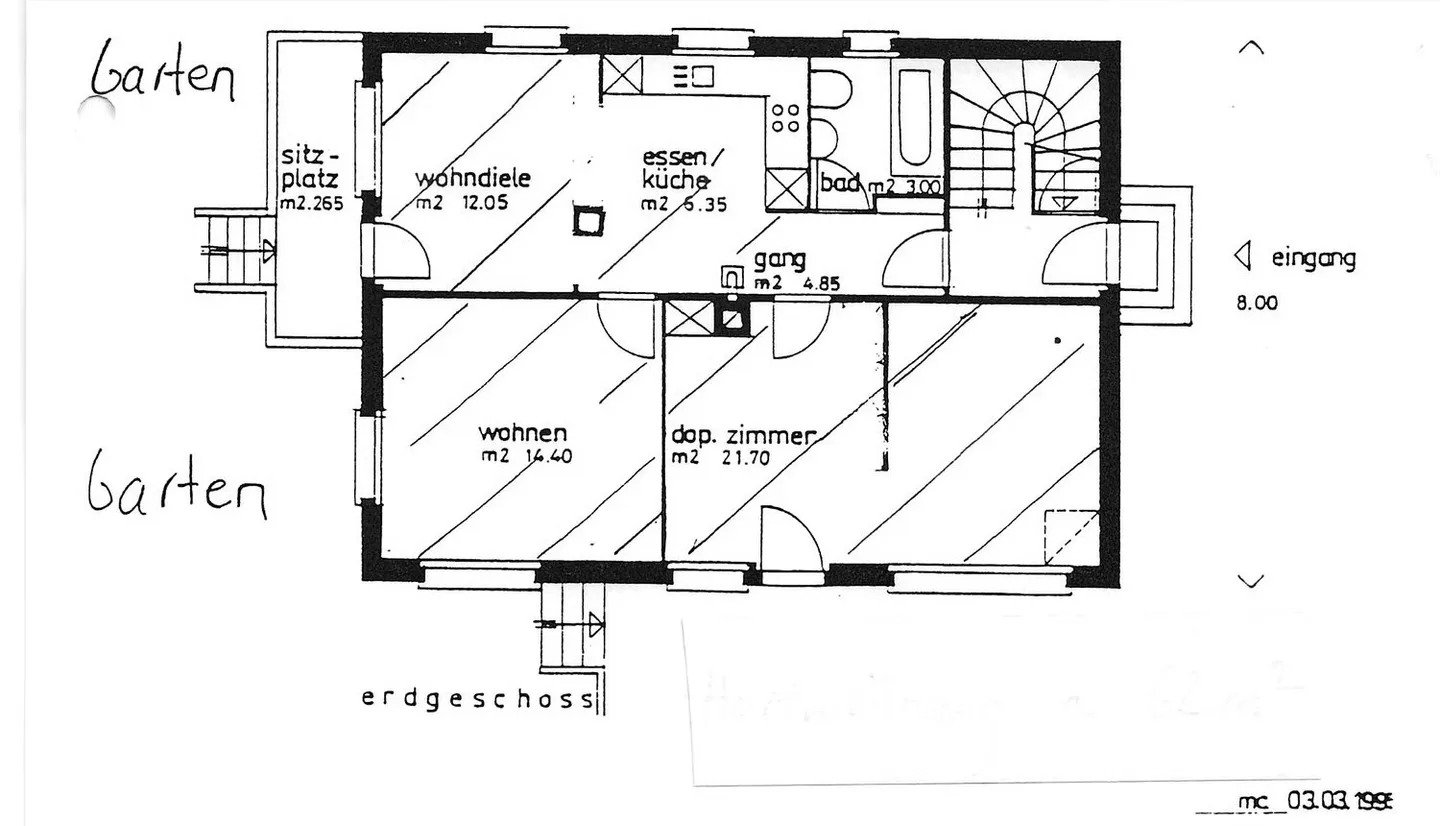 Charmante Wohnung mit Garten - Foto 14 von 14
