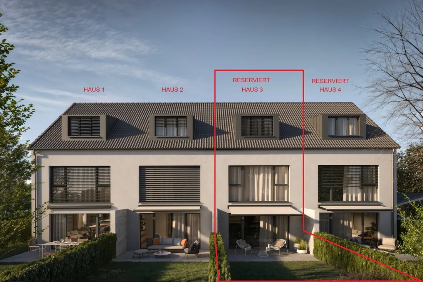 New construction project Bündtenstrasse with four 5.5-room terraced houses (House 3) - Photo 1 of 7
