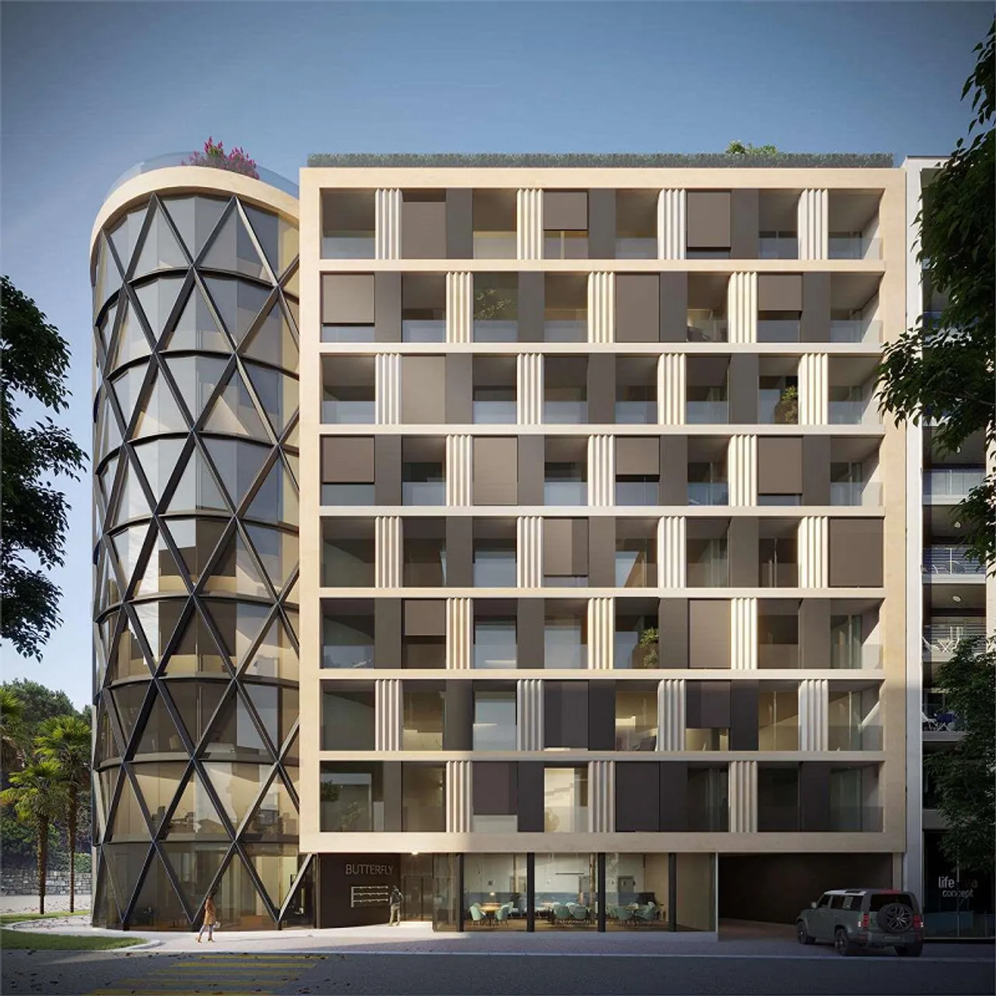 Moderno appartamento 1.5 locali nella Residenza Butterfly a Paradiso - progetto artistico - Foto 2 di 13