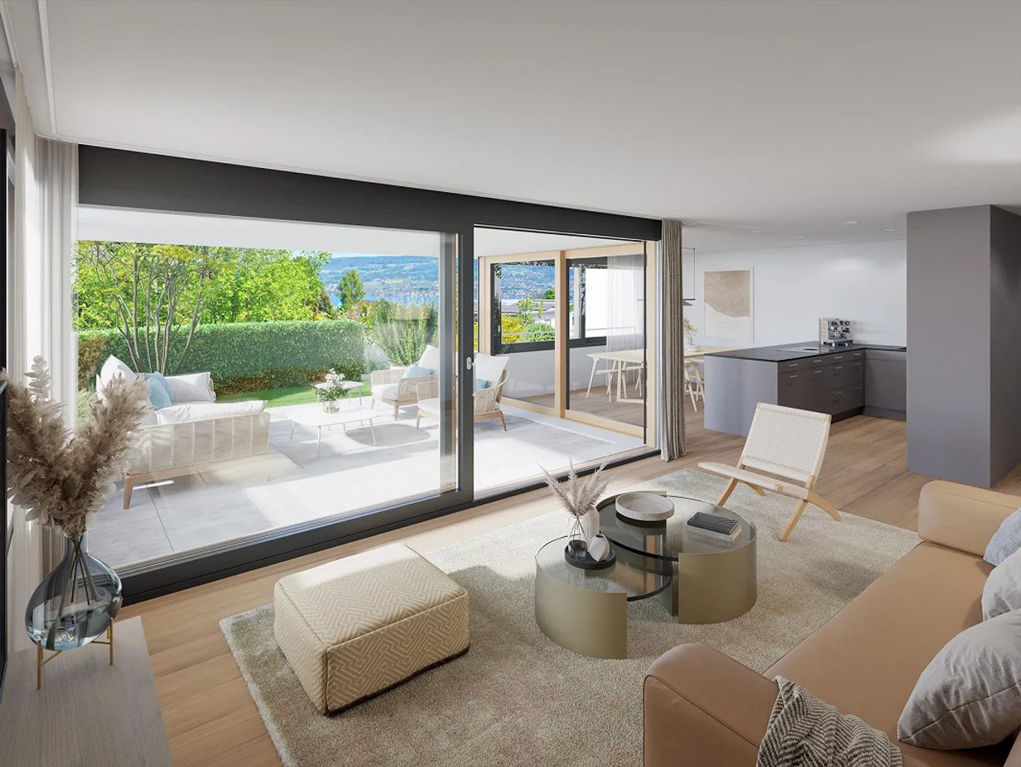 Appartement de rêve 3,5 pièces avec vue sur le lac et jardin - Photo 3 sur 5