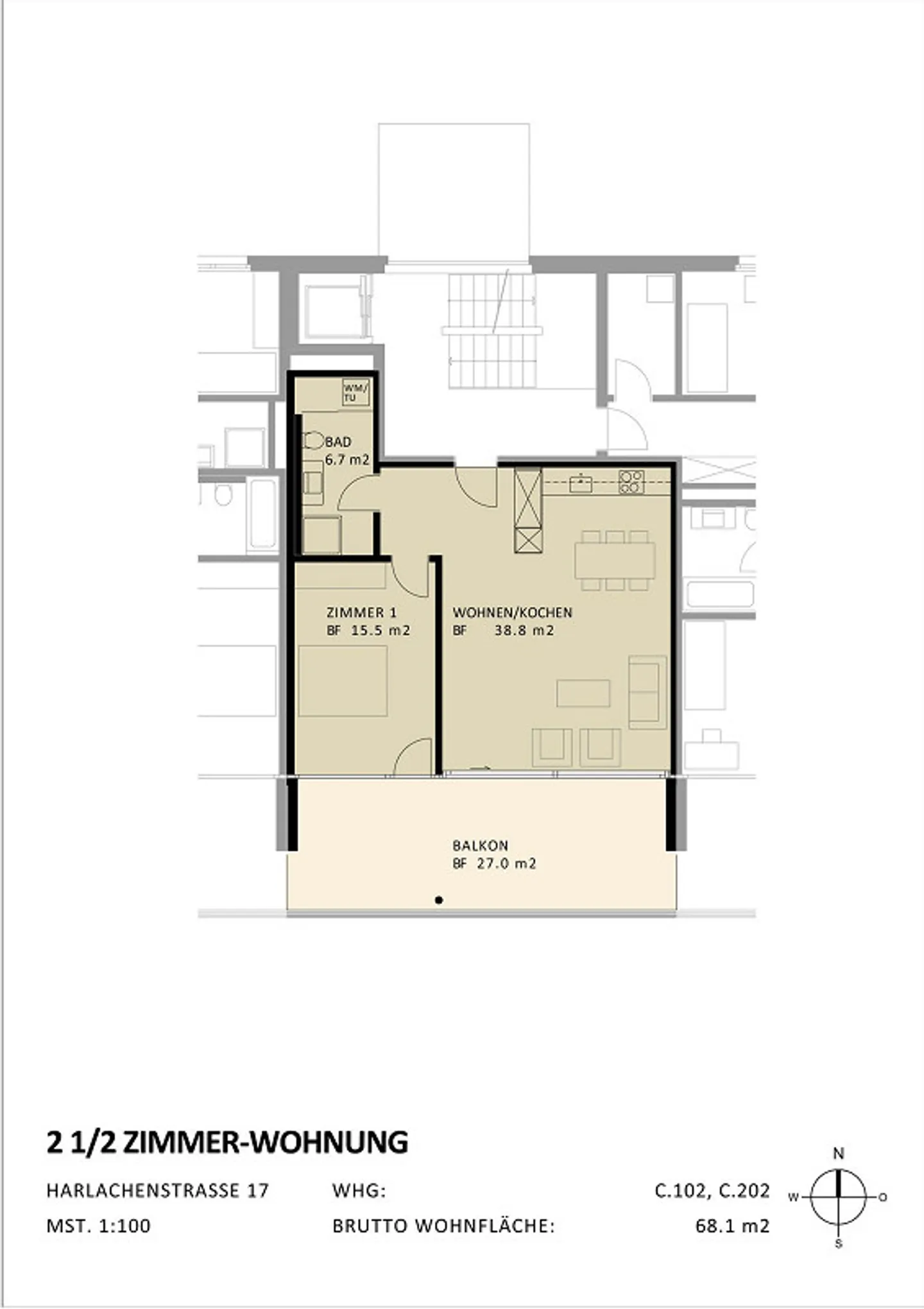 Stilvolle Wohnung in Fislisbach - Foto 8 von 8