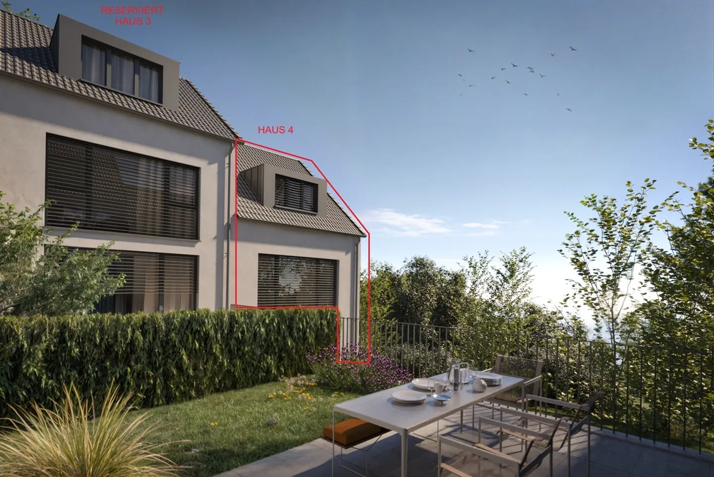Nuova costruzione Mosermattstrasse con quattro case a schiera di 5,5 stanze (Casa 4) - Foto 1 di 7
