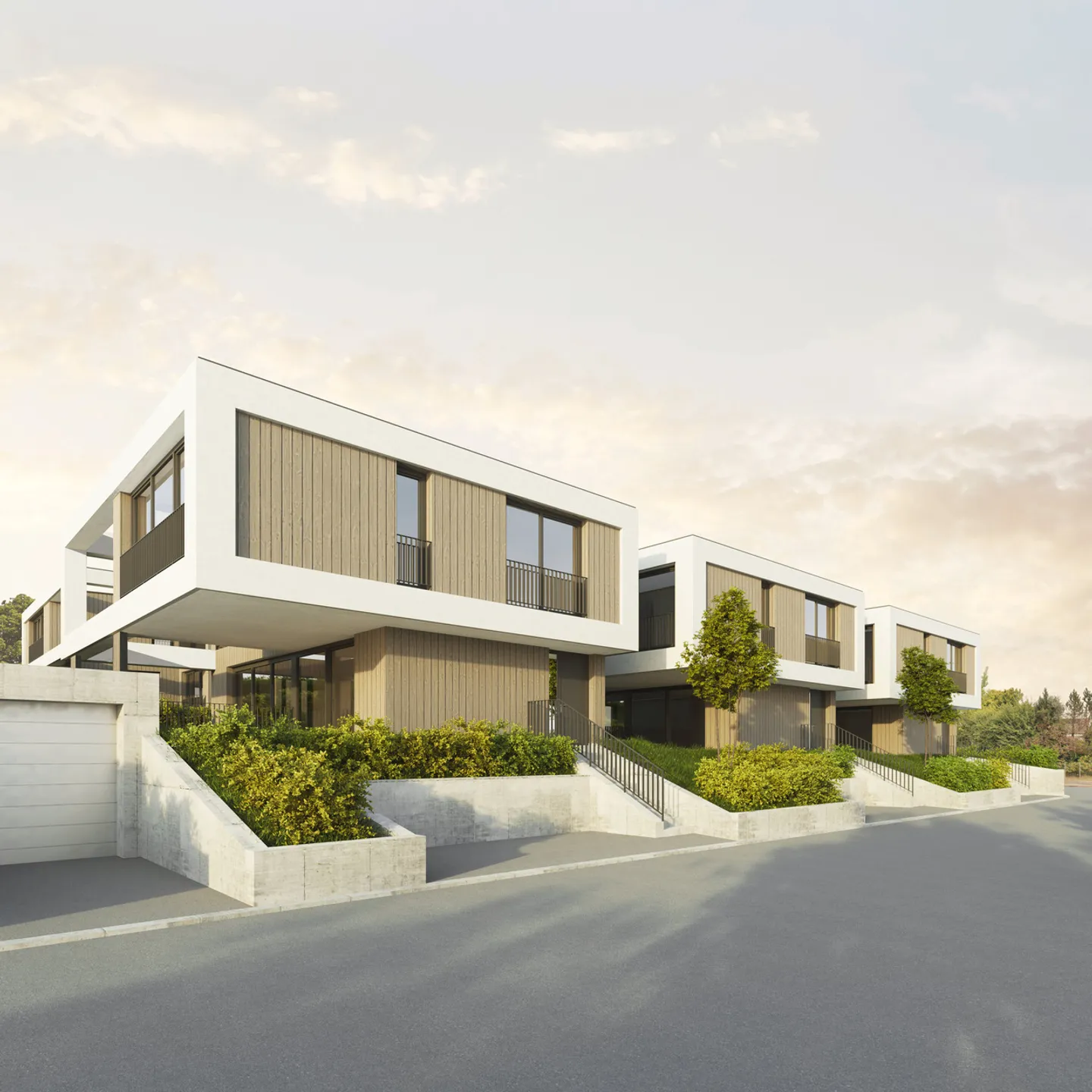 Top moderne, stylé : 5 maisons individuelles exclusives dans le meilleur emplacement - Photo 2 sur 11