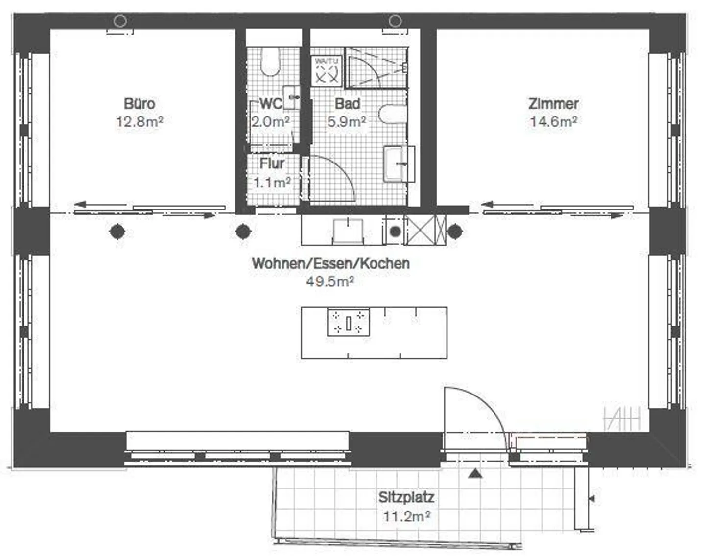 Ottimo appartamento loft di 3,5 stanze nell'ex fabbrica - Foto 6 di 10