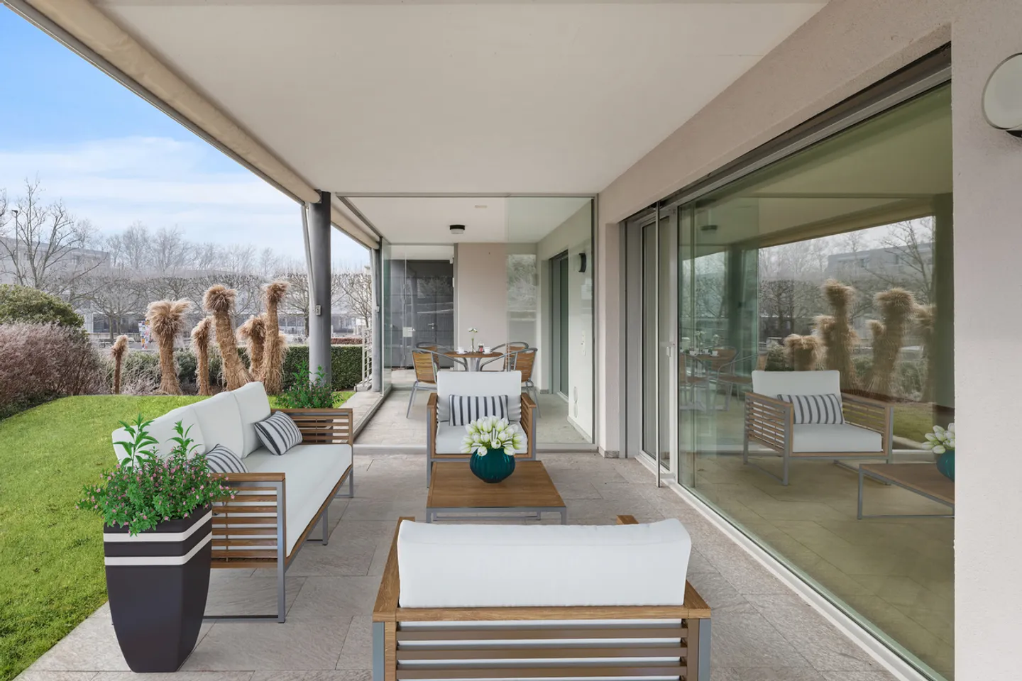 Appartement de jardin lumineux de 5,5 pièces - Photo 8 sur 9