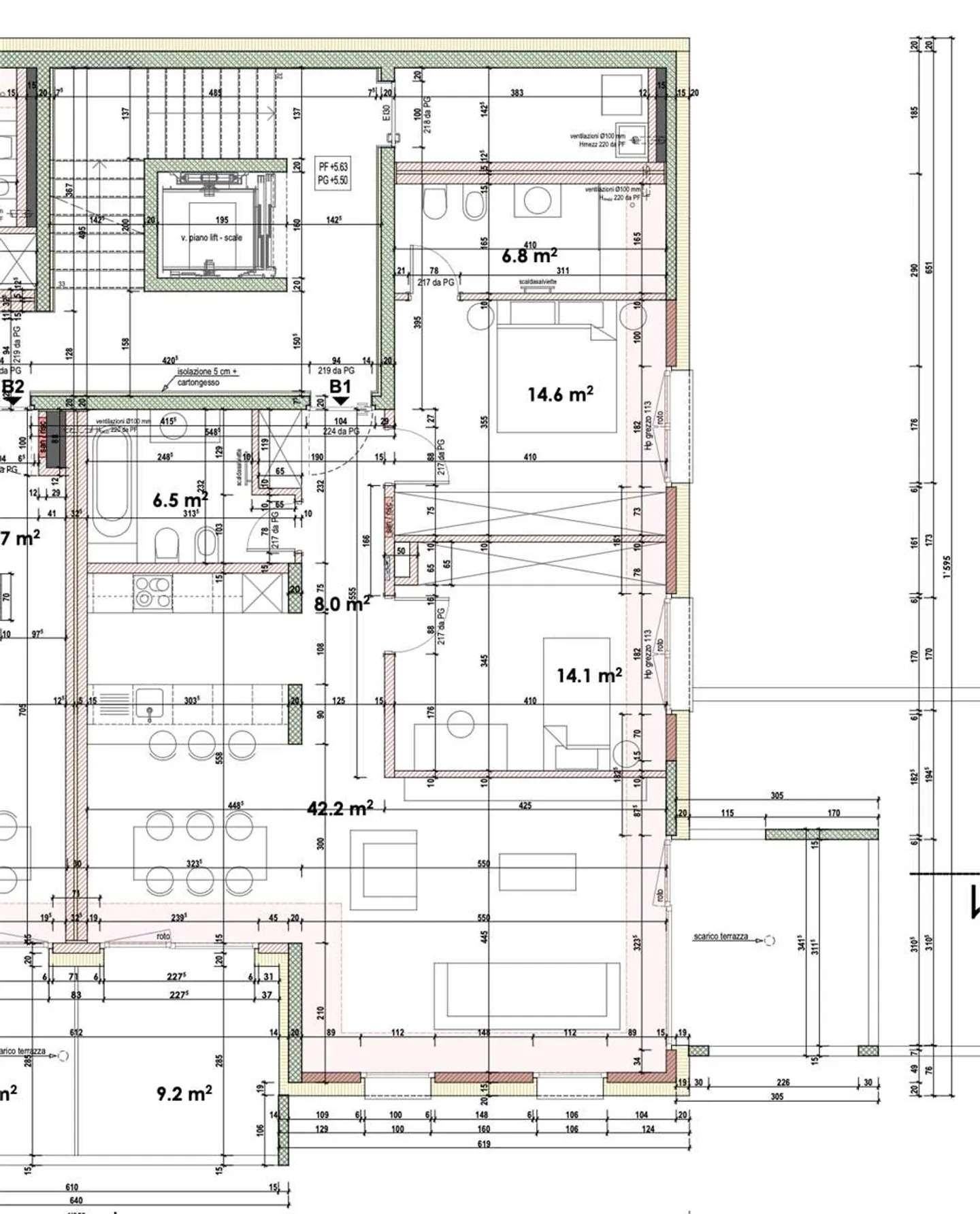 Modernes Apartment mit Terrassen - Foto 14 von 15