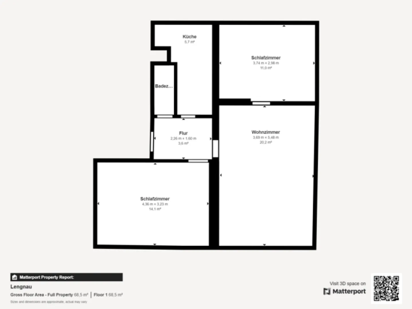 Charming 3-room apartment with renovated flair - centrally located in Lengnau - Photo 10 of 10