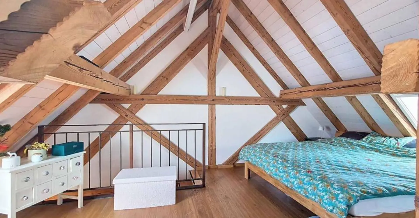 Duplex de 5.5 pièces en attique proche de Romont - Foto 9 di 13