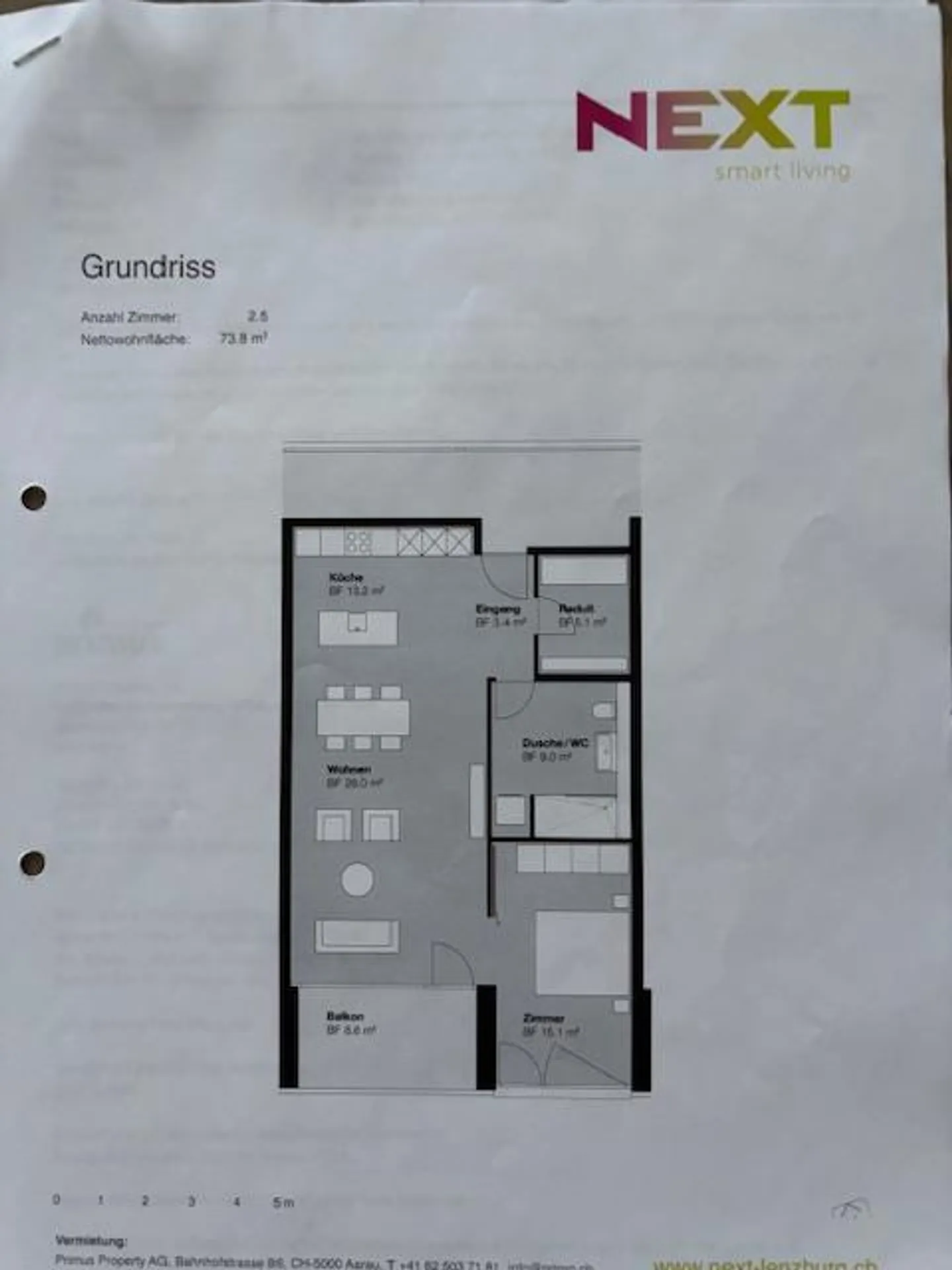 Modernes Apartment mit Aussicht - Foto 5 von 5