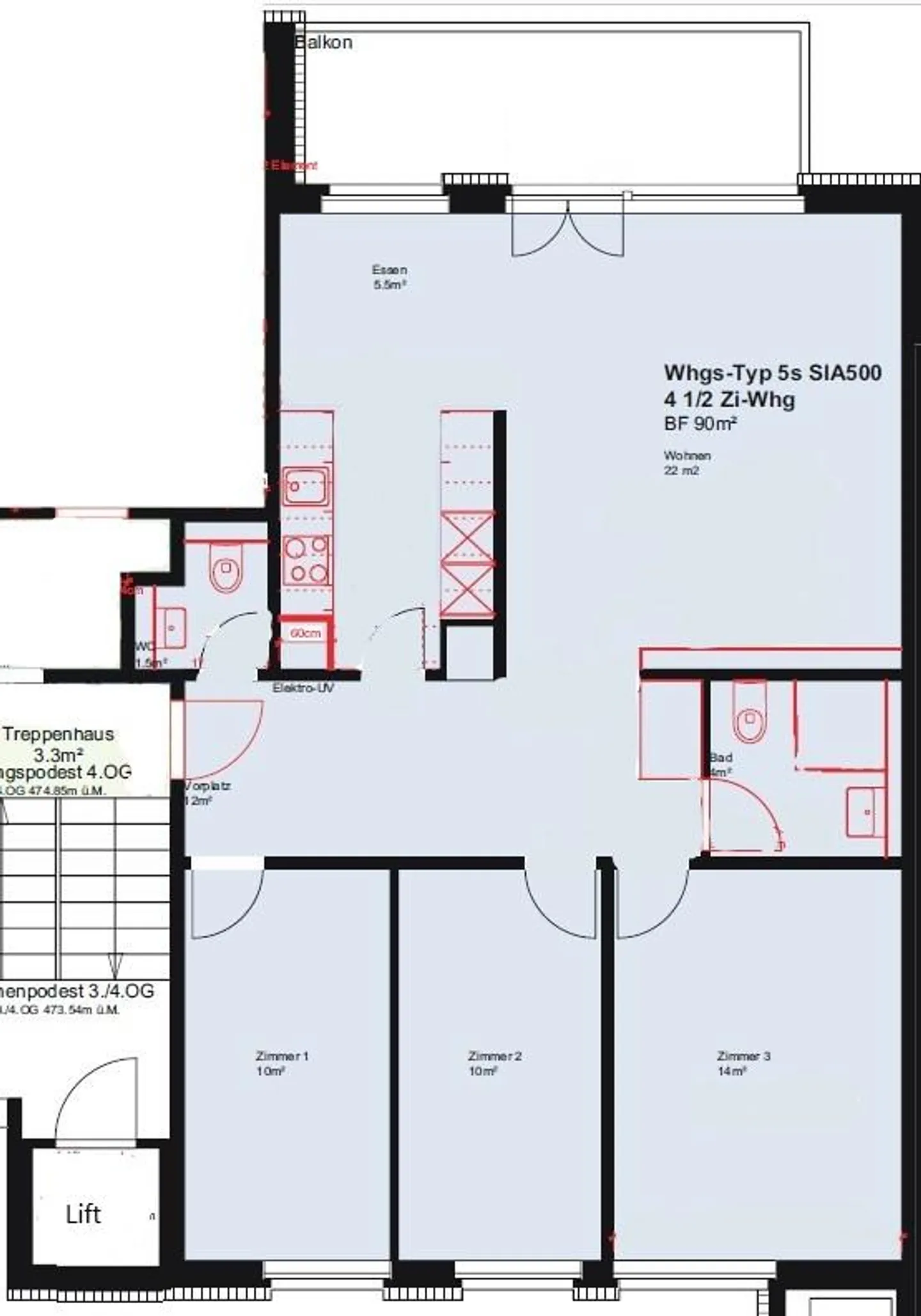 Spacious 4.5 Room Apartment - Photo 11 of 11
