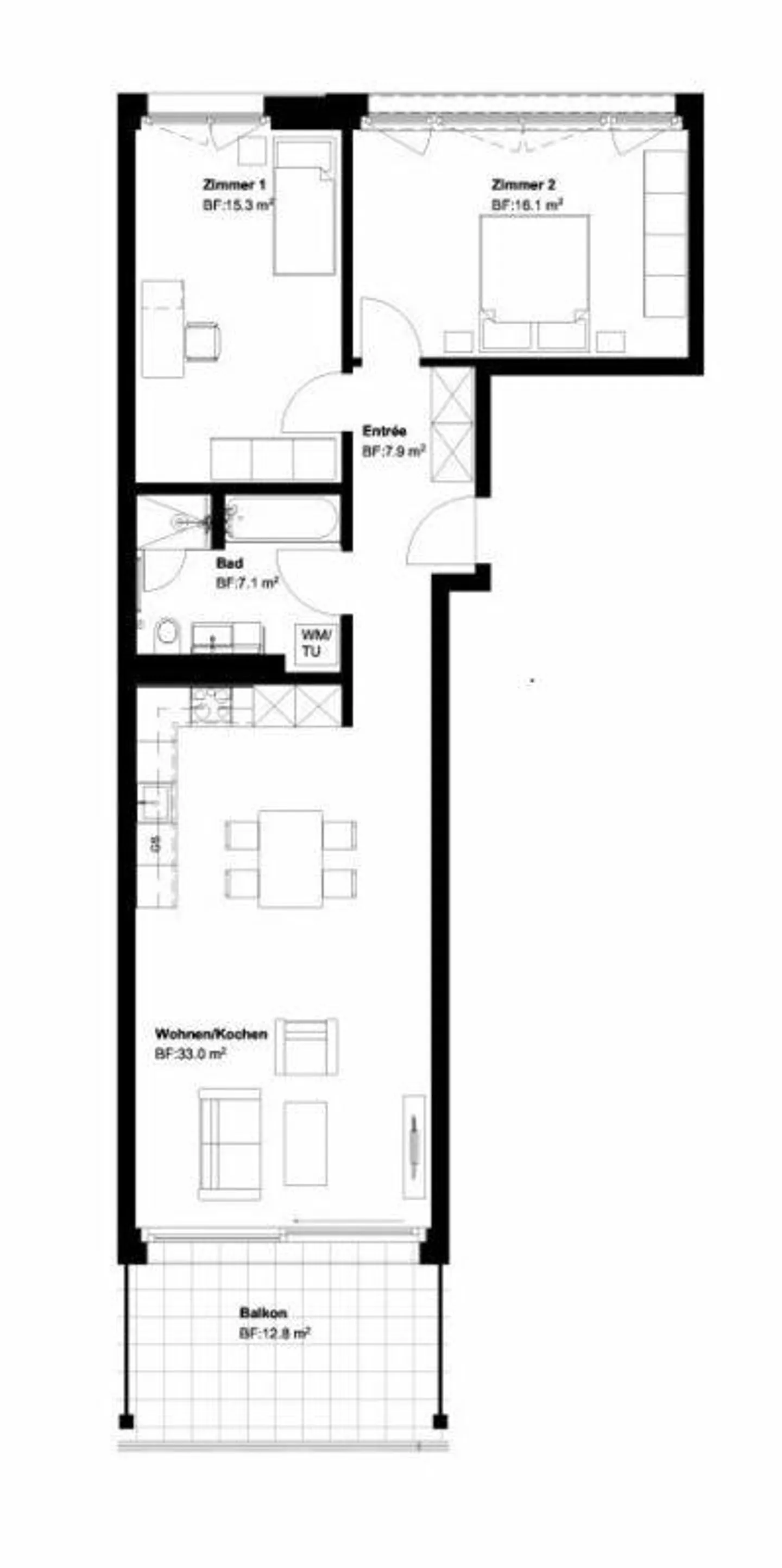 Appartamento squisito di 3,5 locali al lago - Foto 10 di 10