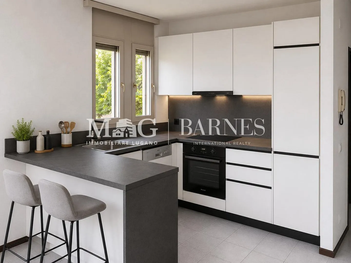 Lugano: Zentrale 2,5-Zimmer-Wohnung mit Balkon und Garage - Foto 4 von 6