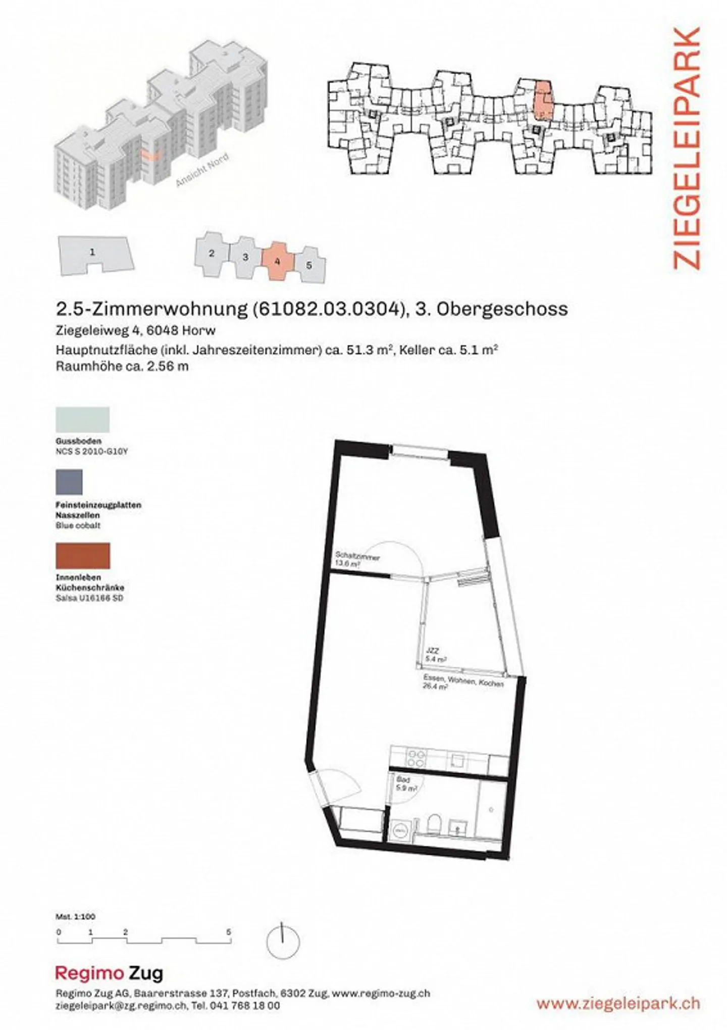 Modernes Apartment mit Dachterrasse - Foto 2 von 10