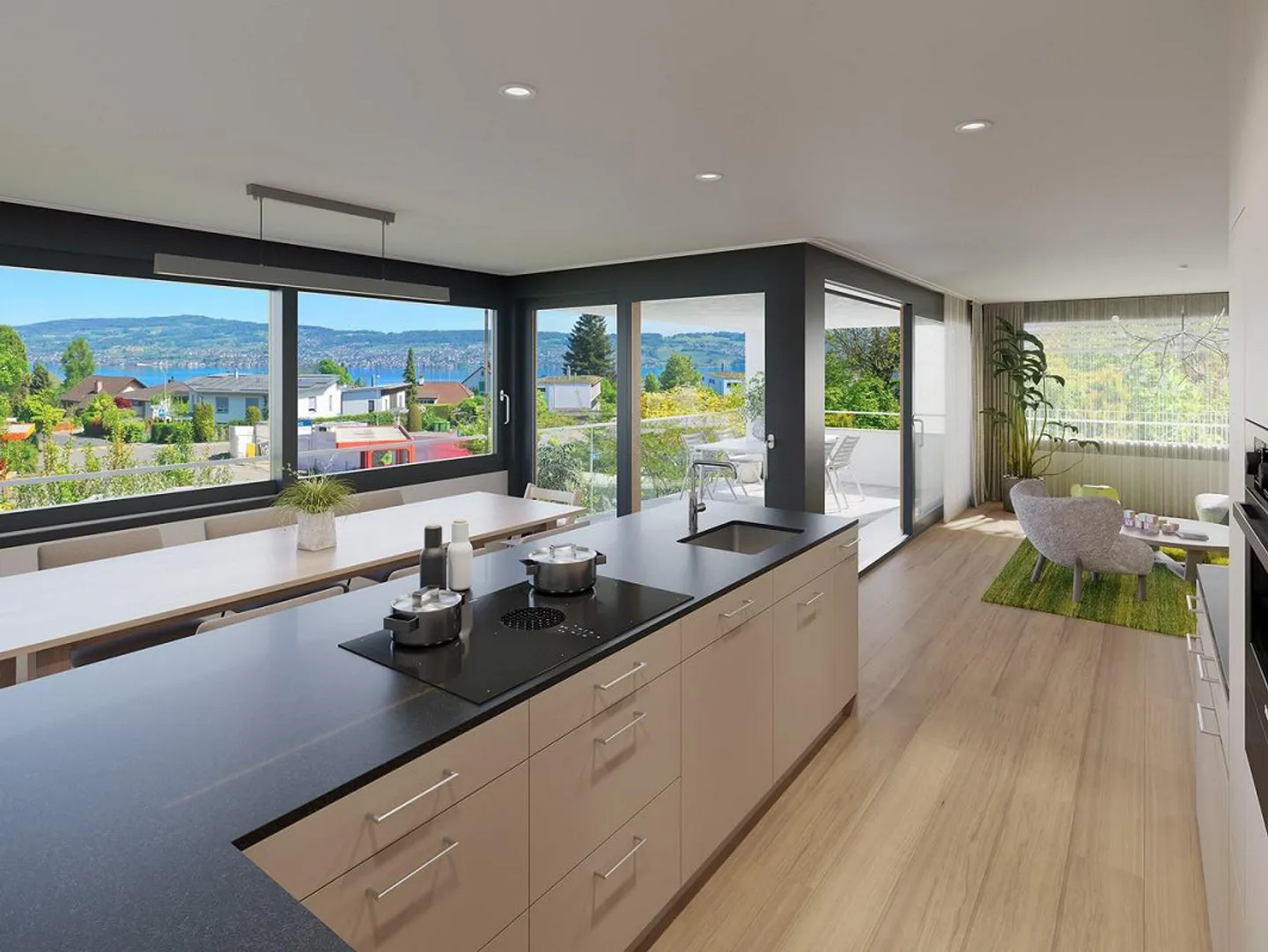 Rêve de maison en duplex de 5,5 pièces avec vue sur le lac et jardin - Photo 3 sur 5