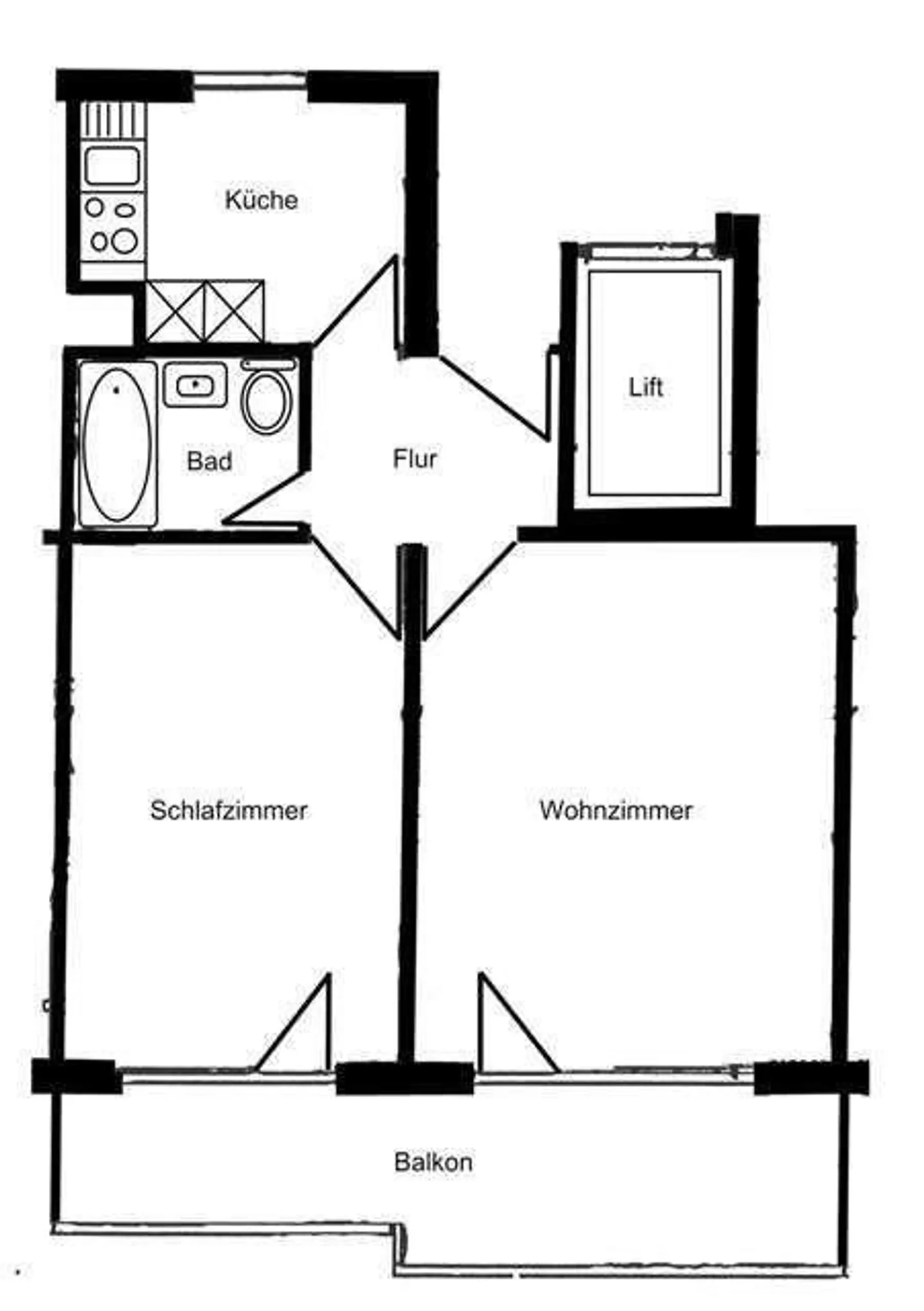 Small apartment in a good location in the Fraumatt district - Photo 7 of 7