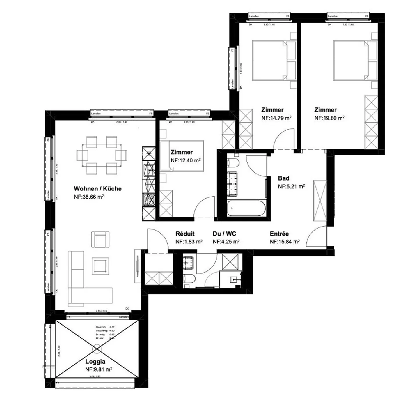 Neubauprojekt/Erstbezug - Charmante 4.5 Zimmerwohnung - Photo 4 sur 7