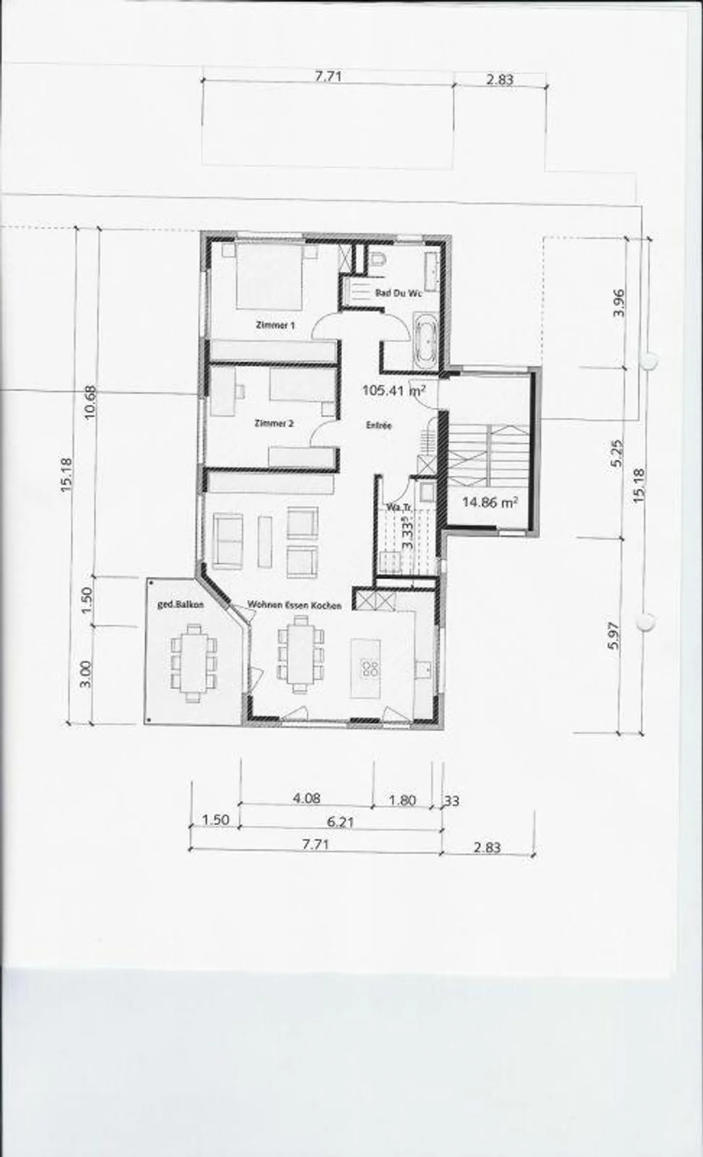 Geräumige Wohnung in zentraler Lage - Foto 11 von 11