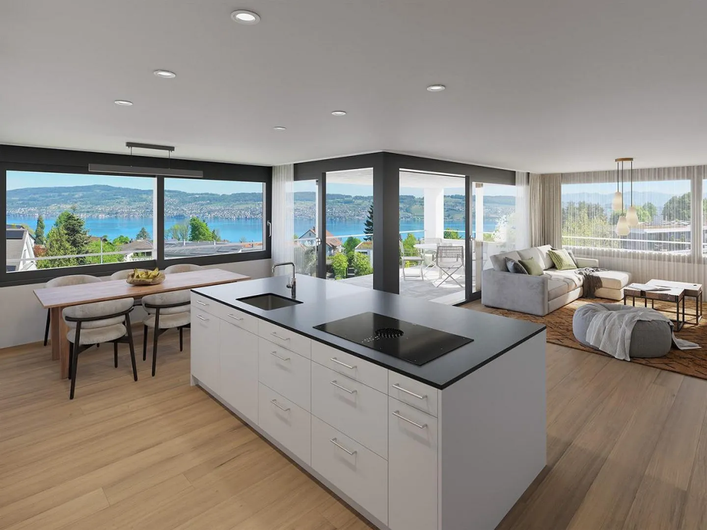 Appartement de rêve 4,5 pièces avec vue sur le lac - moderne et de haute qualité - Photo 3 sur 5