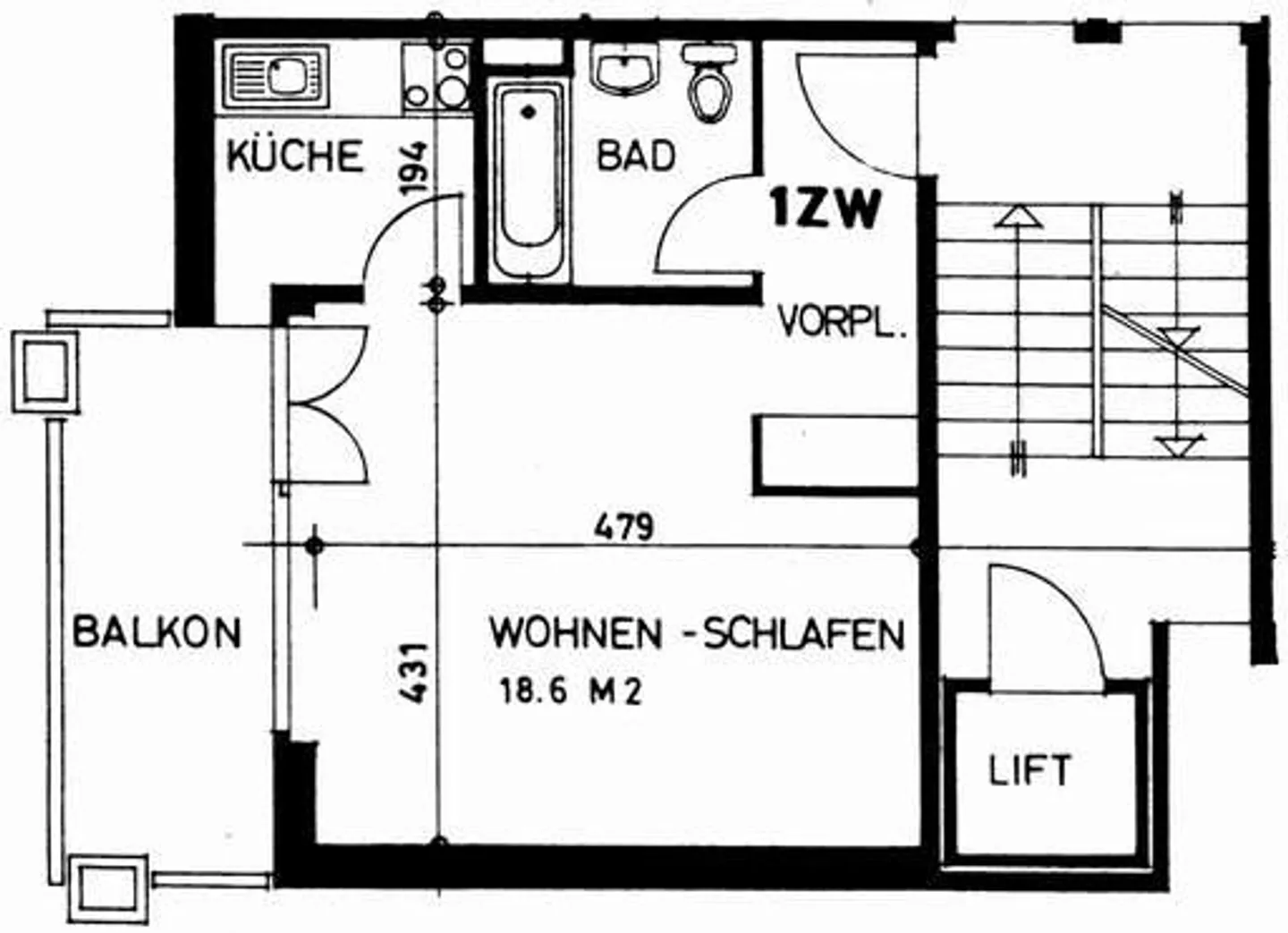 Charmantes Studio in Thalwil - Foto 6 von 6