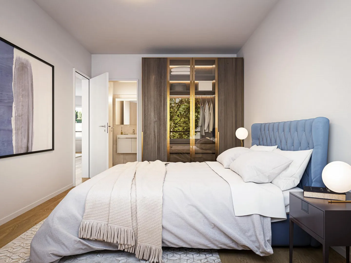 Appartement moderne de 3,5 pièces avec vue sur la verdure - Photo 3 sur 3
