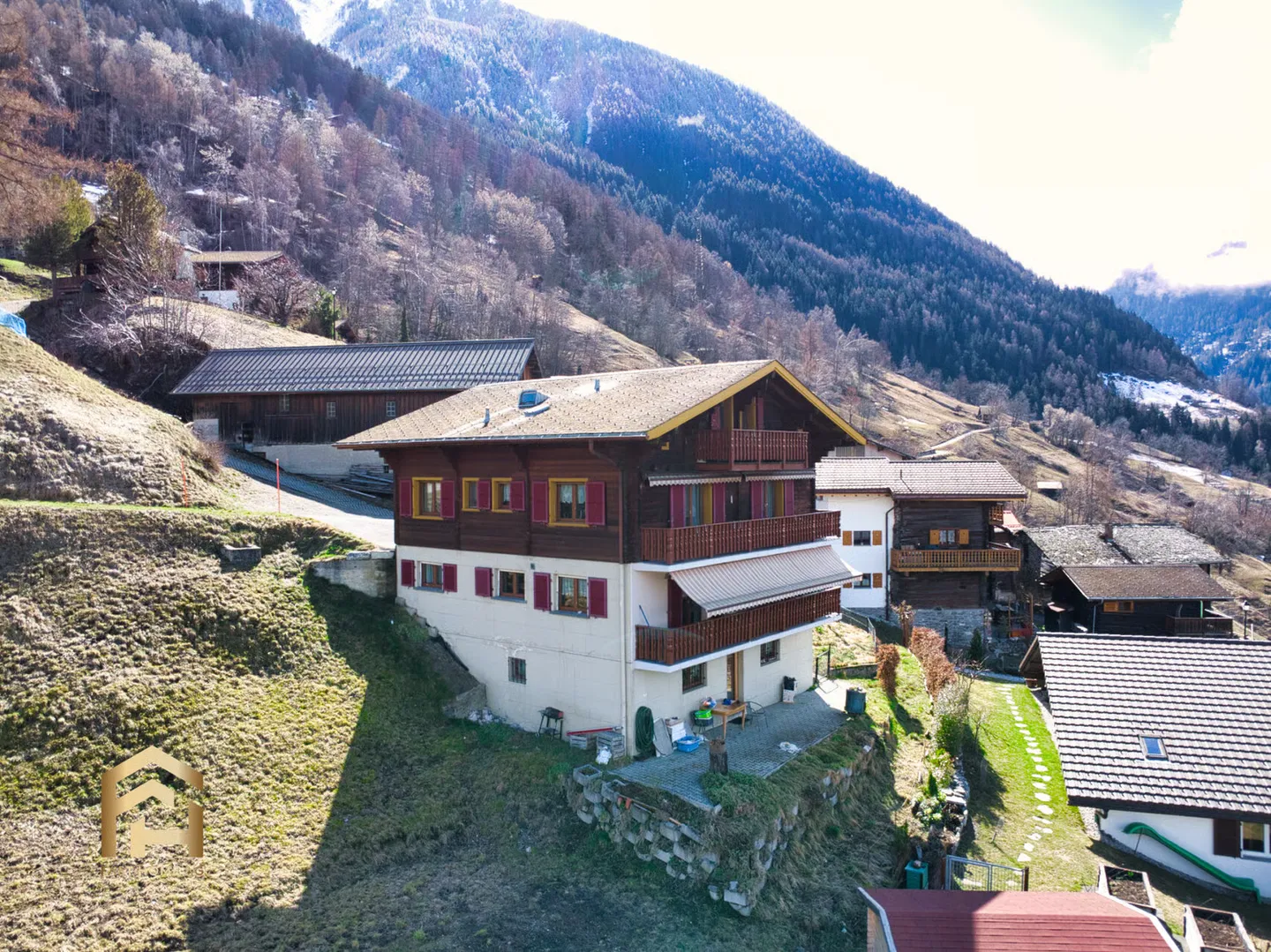 Vivere con vista: Appartamento soleggiato di 4,5 stanze nell'idilliaco Ergisch - Foto 10 di 13
