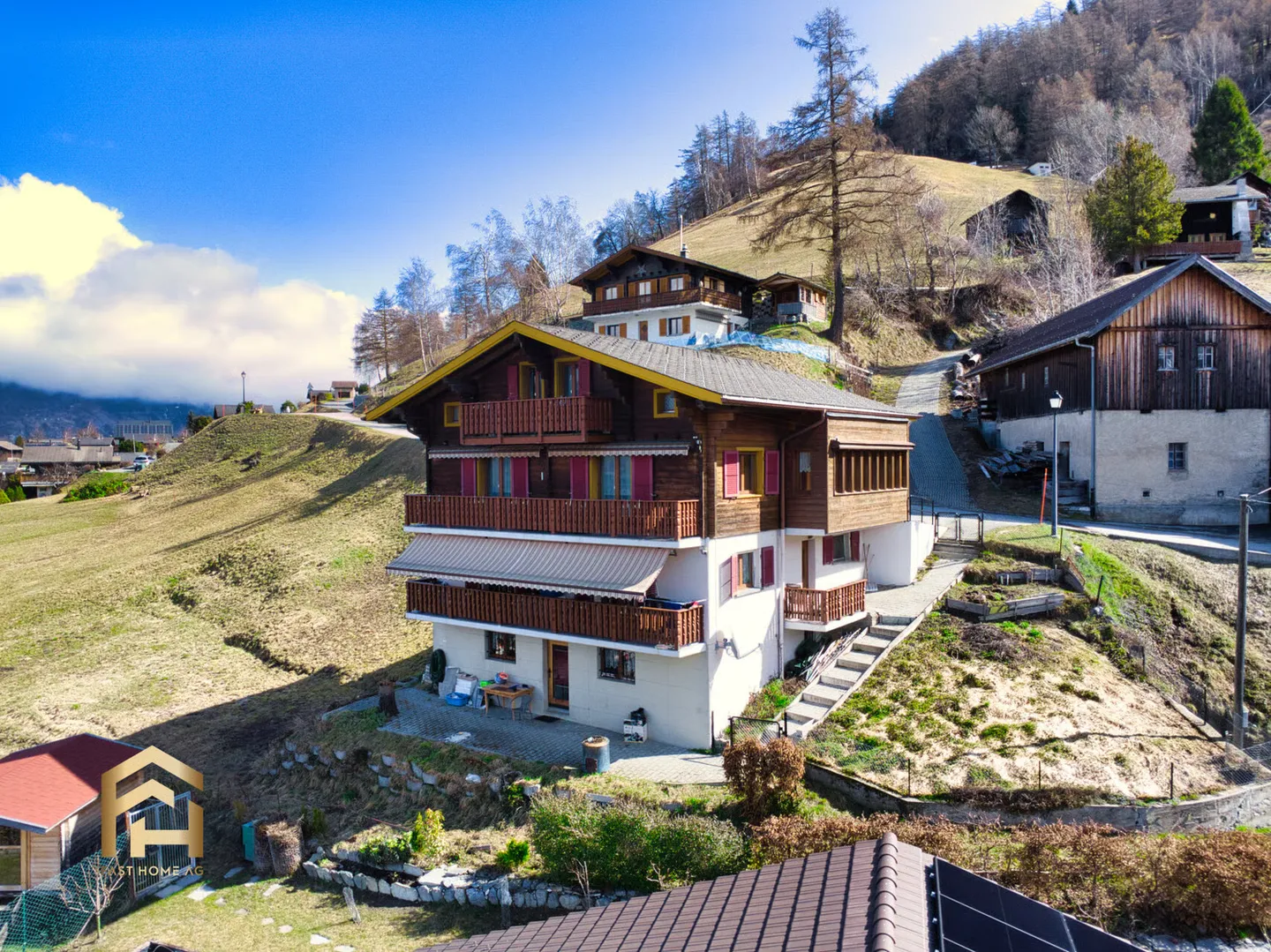Vivere con vista: Appartamento soleggiato di 4,5 stanze nell'idilliaco Ergisch - Foto 13 di 13