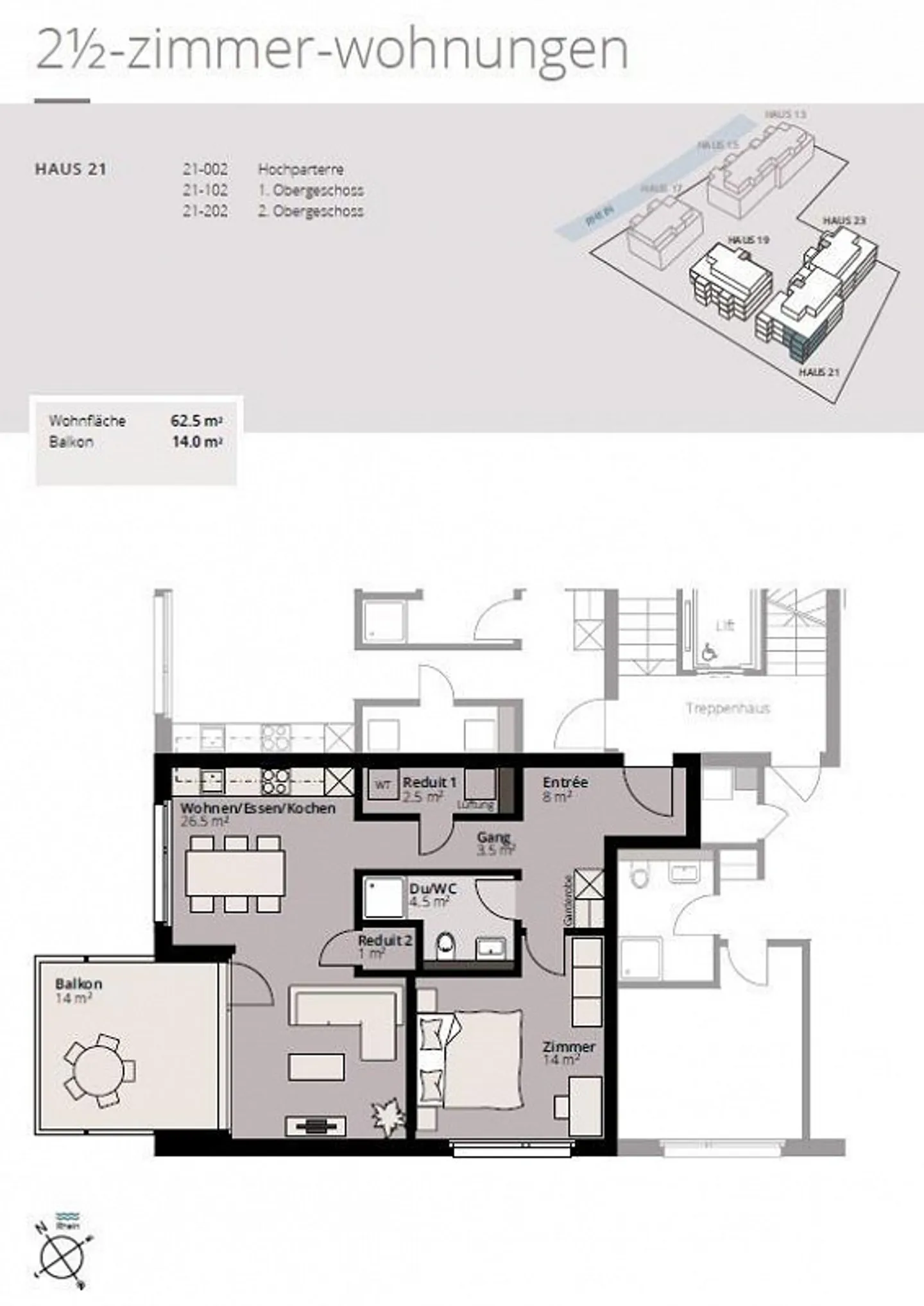 Attractive 2.5-room apartment by the Rhine - Photo 10 of 10