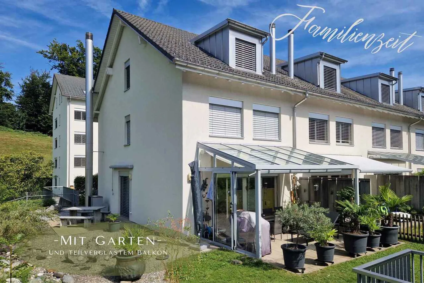 5.5-Room Corner House with Garden and 2 Underground Parking Spaces Included - Photo 1 of 25