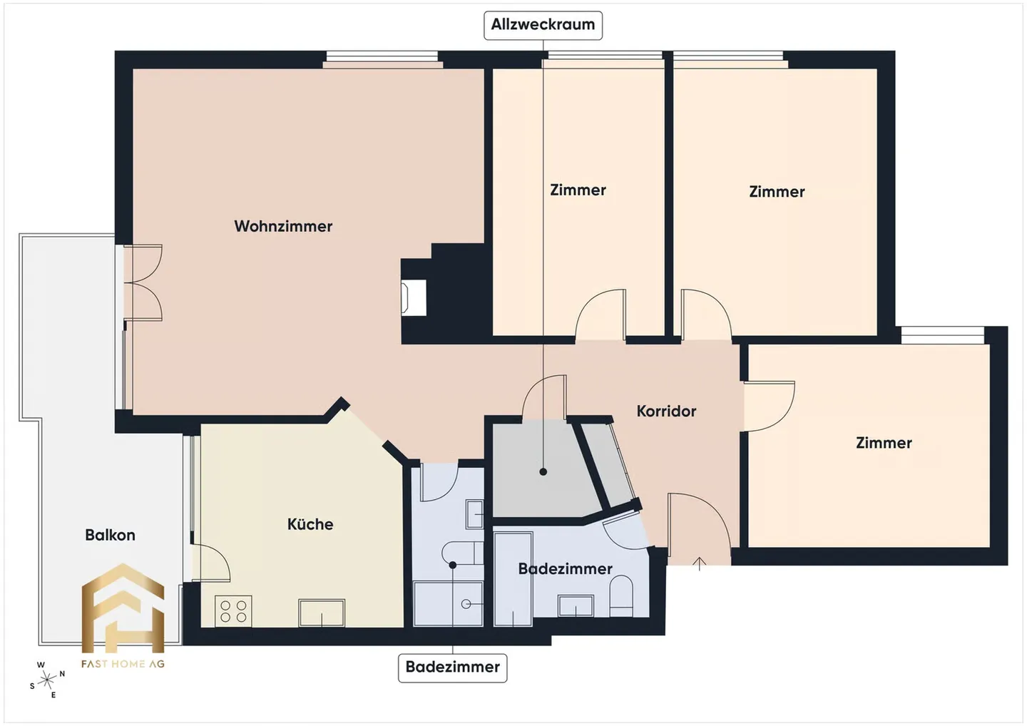 Cozy 4.5 Room Apartment in Prime Location in Baltschieder - Photo 12 of 13