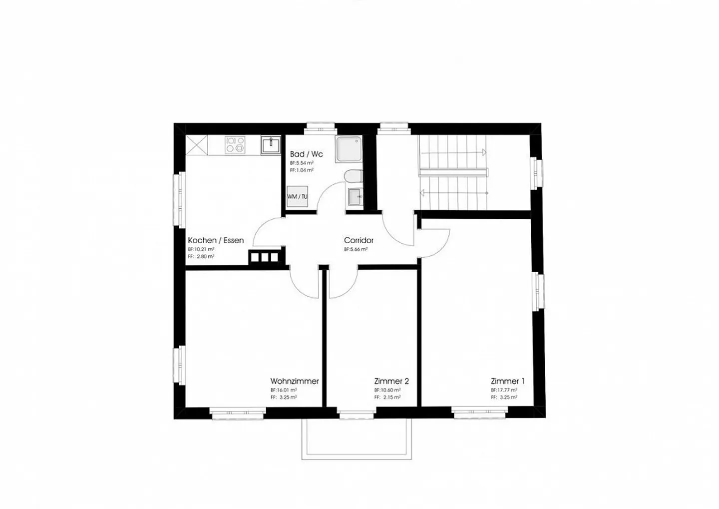 Stilvoll renovierte 3.5-Zimmer-Wohnung im Herzen von Chur - Foto 12 von 12