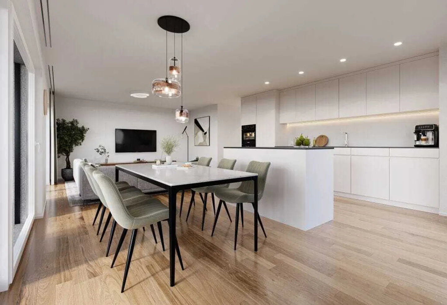 Appartement de jardin 3,5 pièces avec patio à Münsingen à vendre - Photo 4 sur 8