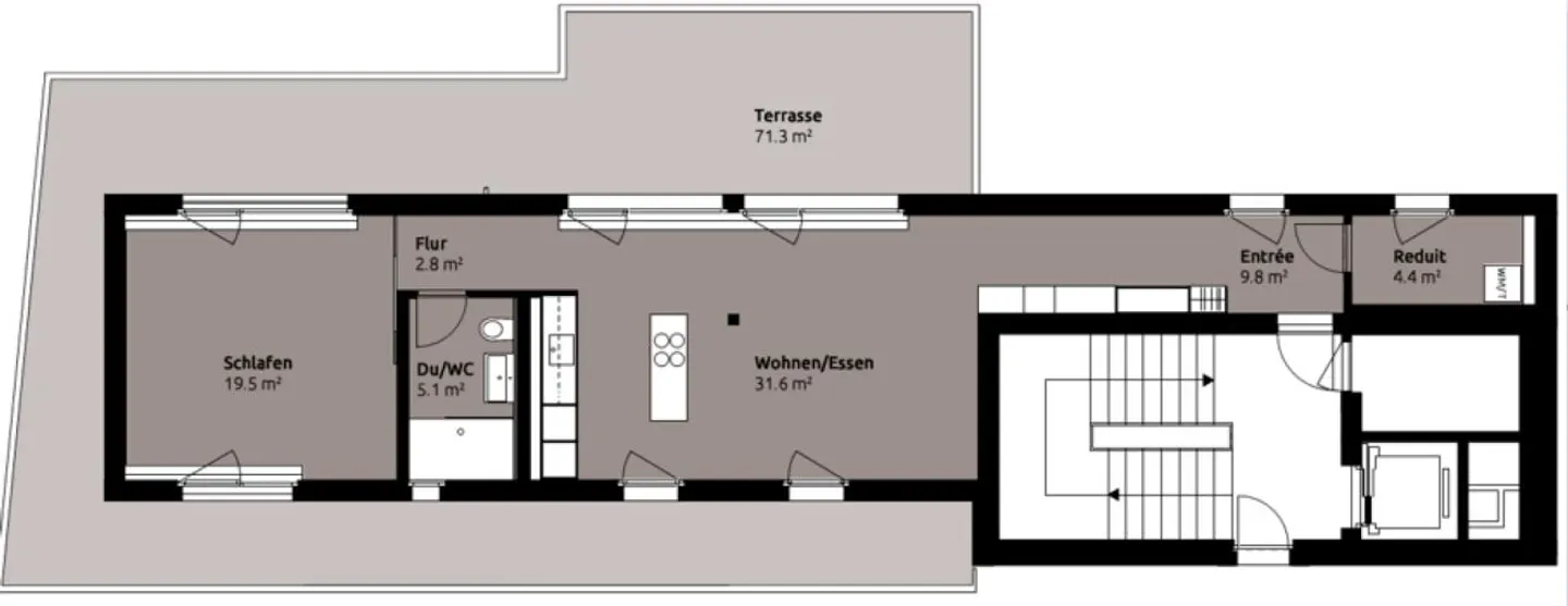 Appartement Attique Exclusif à Lucerne - Photo 12 sur 12