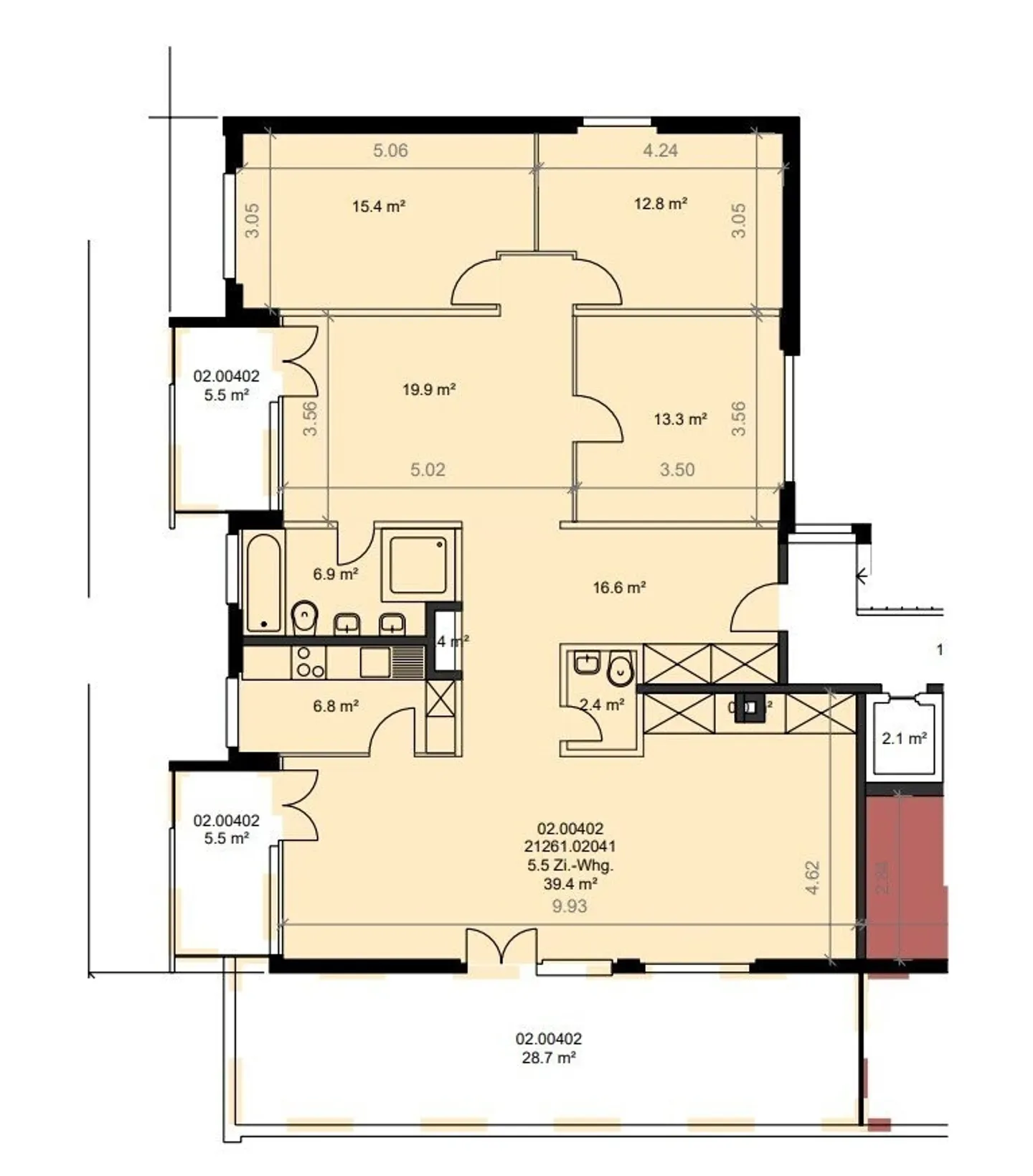 Appartamento con 5.5 stanze e vista sul lago di Neuchâtel - Foto 9 di 9