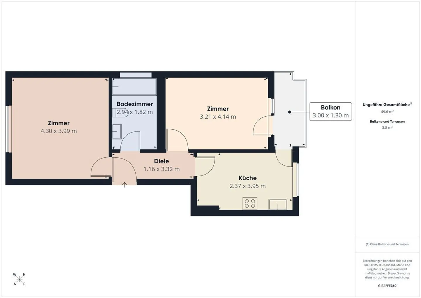 Appartamento luminoso 2.5 locali - Foto 9 di 9
