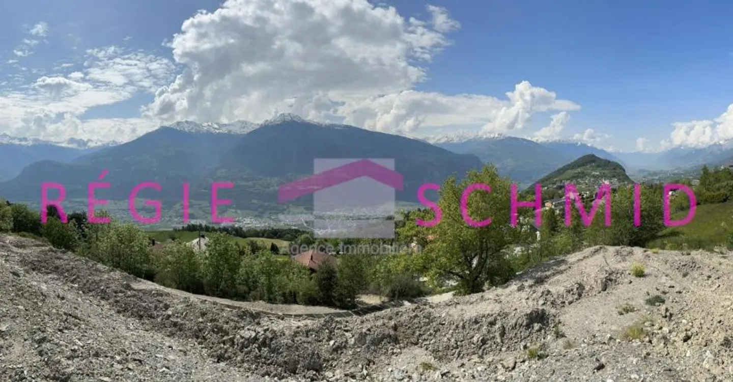 Superbe terrain à bâtir avec vue panoramique à Lens - Photo 1 sur 6