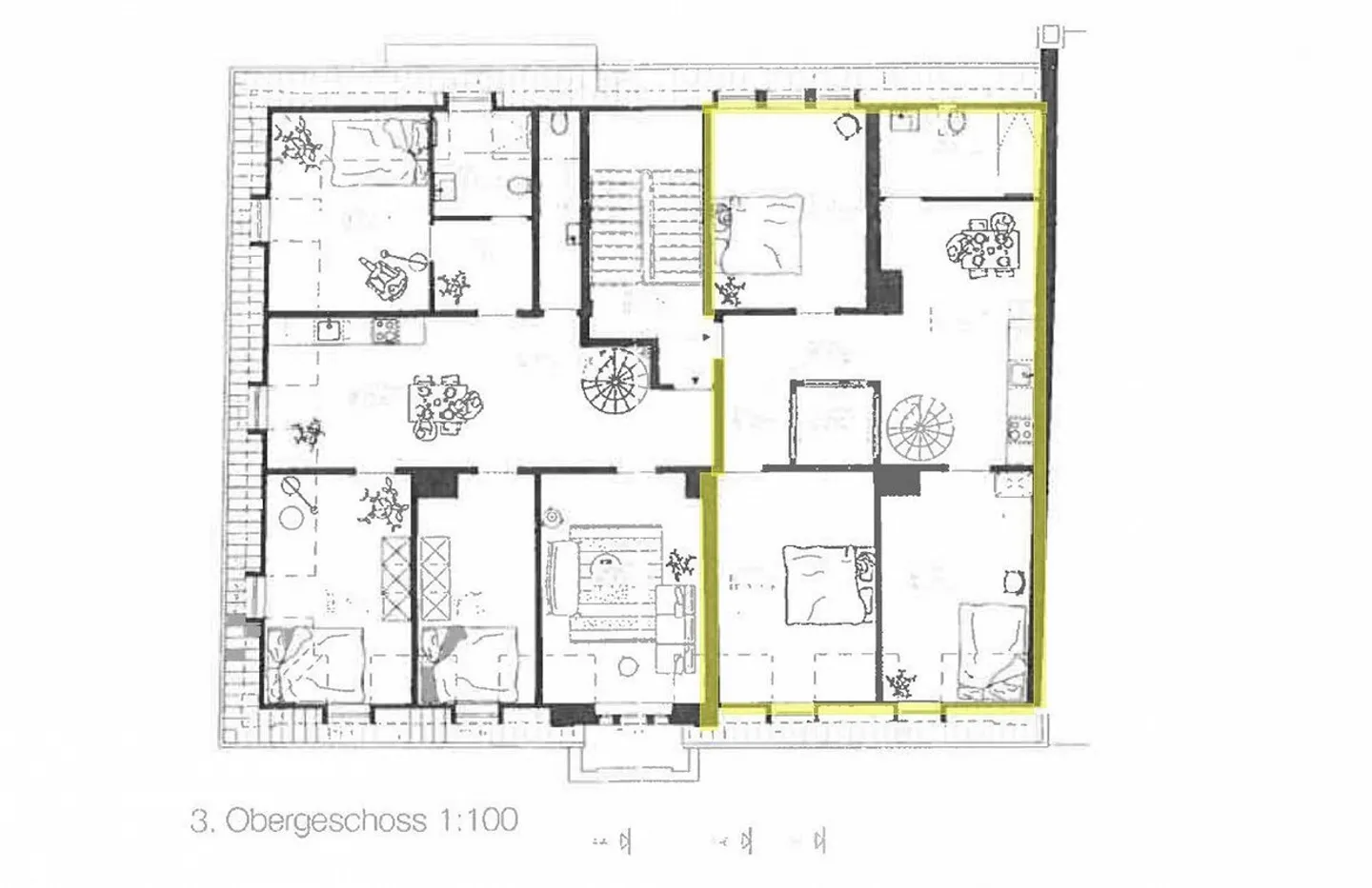 Appartement de 3,5 pièces rénové avec vue imprenable sur le lac - Photo 2 sur 6