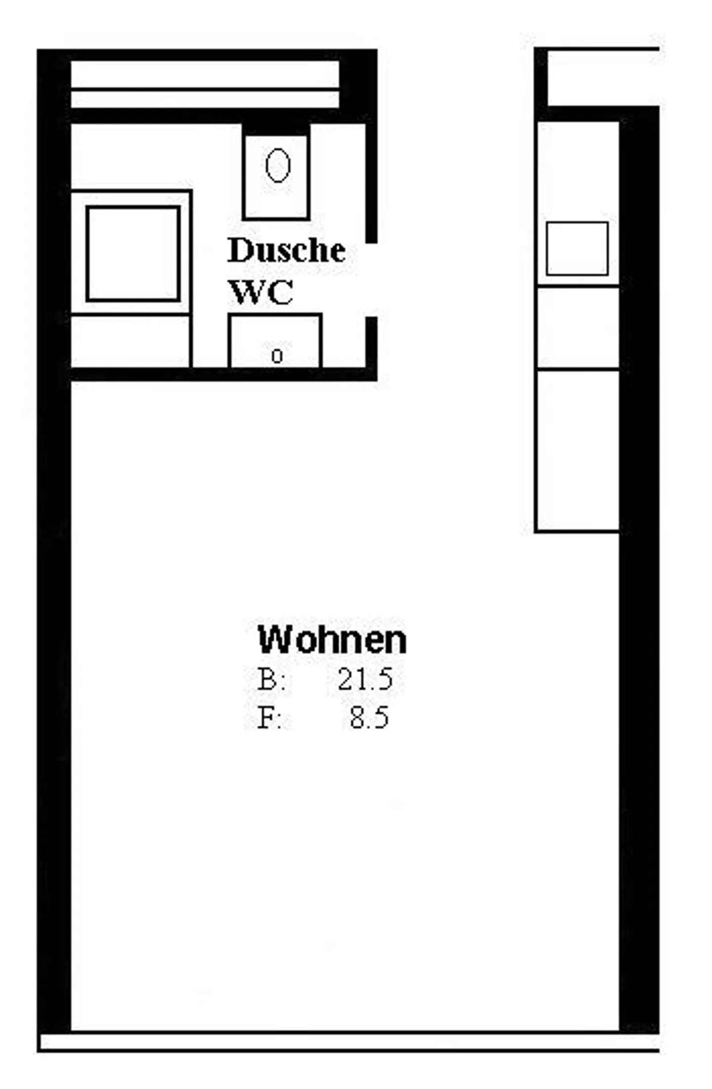 1-room apartment for rent in Niederuzwil - Photo 7 of 7