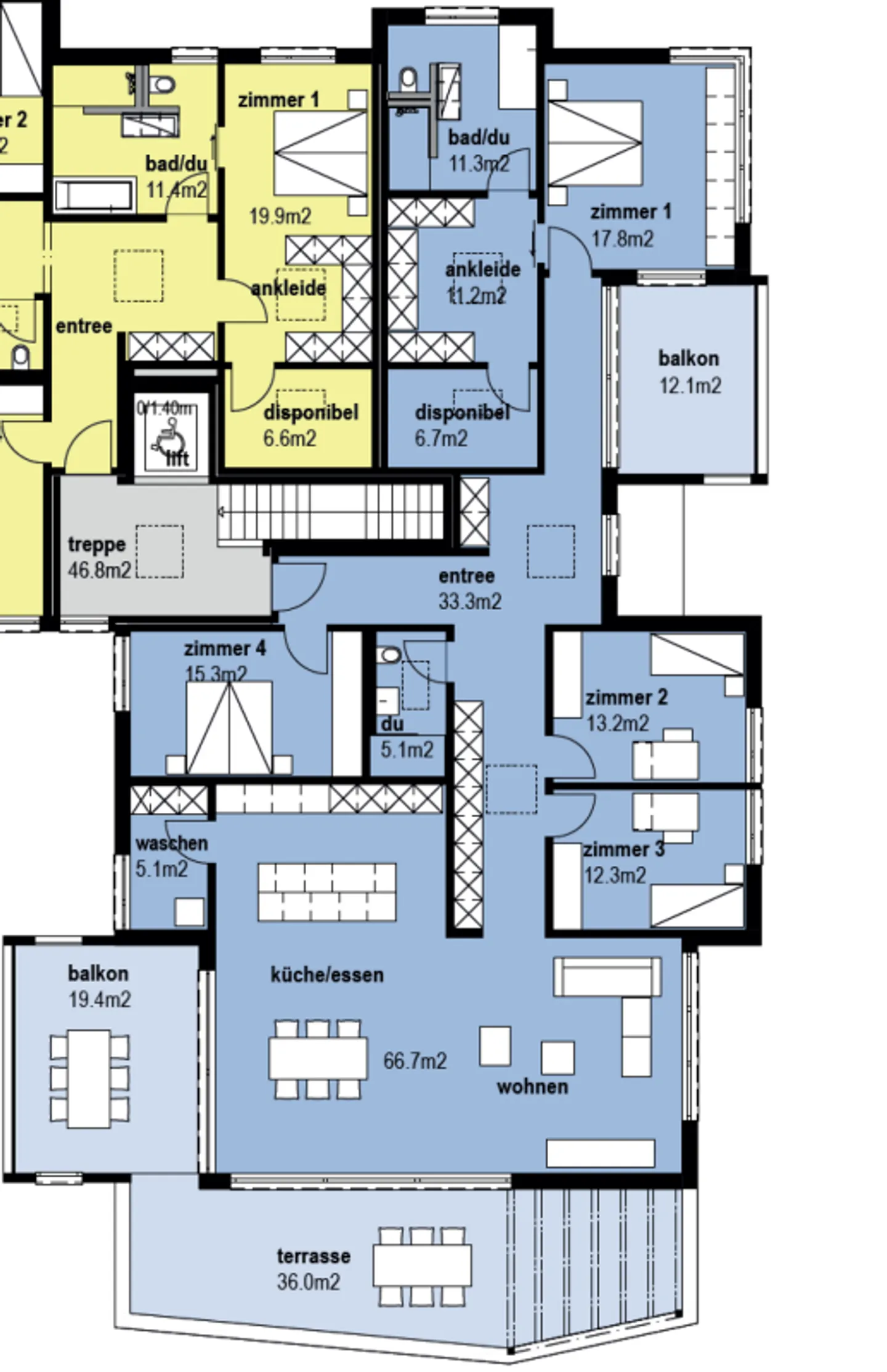 Appartement penthouse de 6 pièces de haute qualité à Visp - Développement Mondpark - Photo 44 sur 47