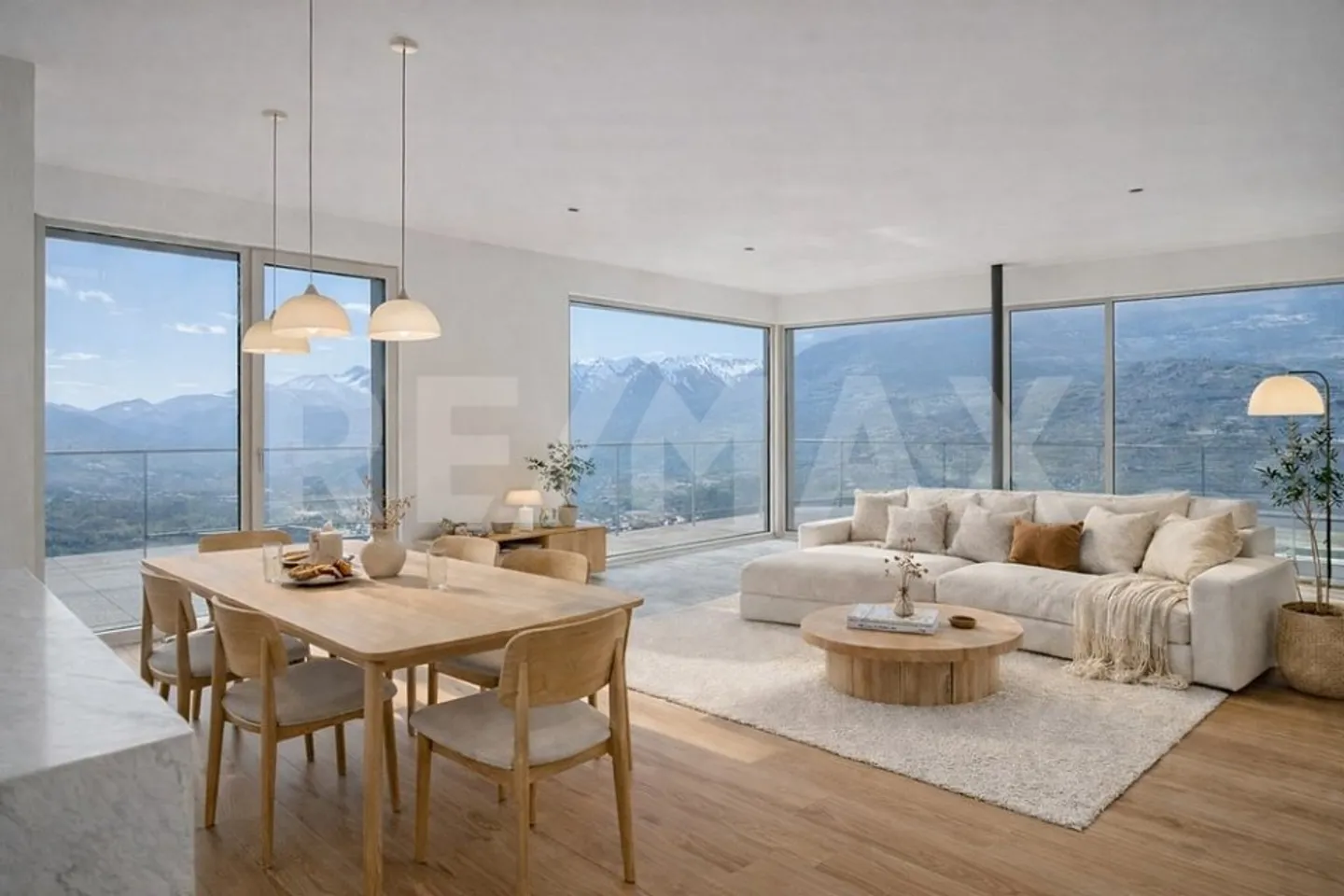 New penthouse | 4.5 rooms 128m² + panoramic terrace 150m² on 2 sides Heights of Sion - Photo 1 of 5