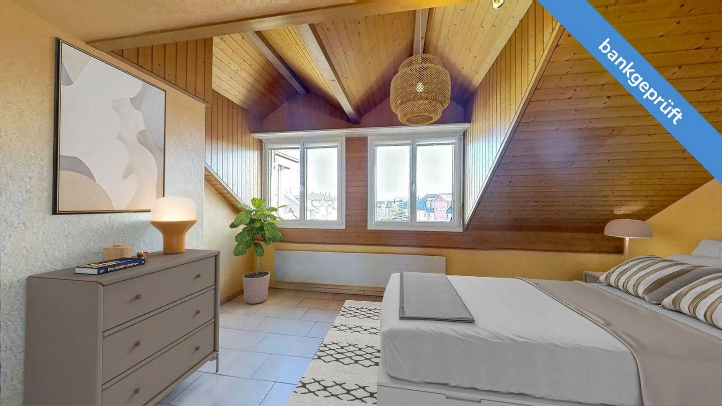 AgentSelly - 2.5-Zi-Wohnung mit ausgebautem Dachstock - Foto 3 von 13