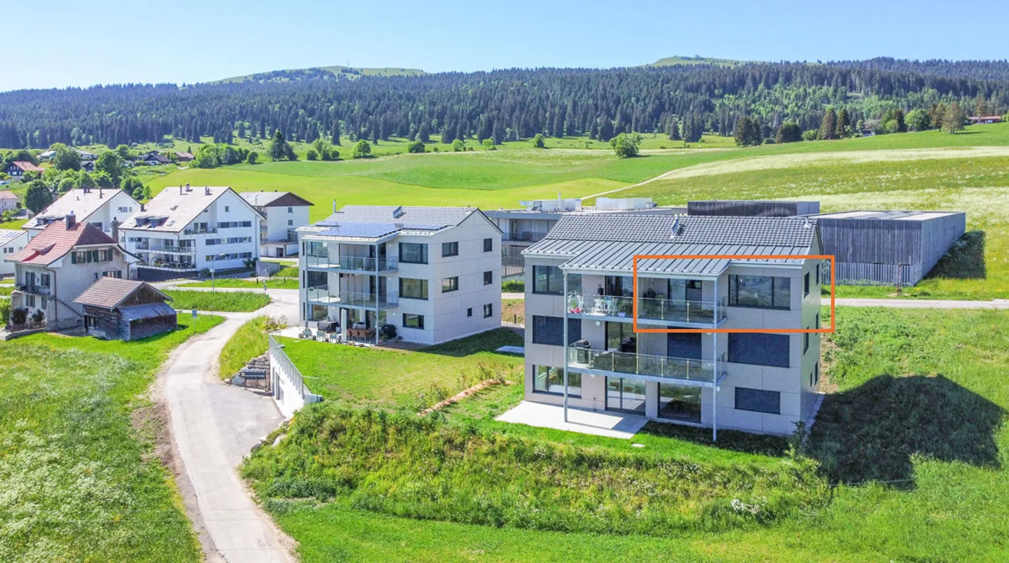 Appartamento con 2,5 stanze, ~ 51 m2, vista spettacolare sulle Alpi e sul lago - Foto 9 di 12