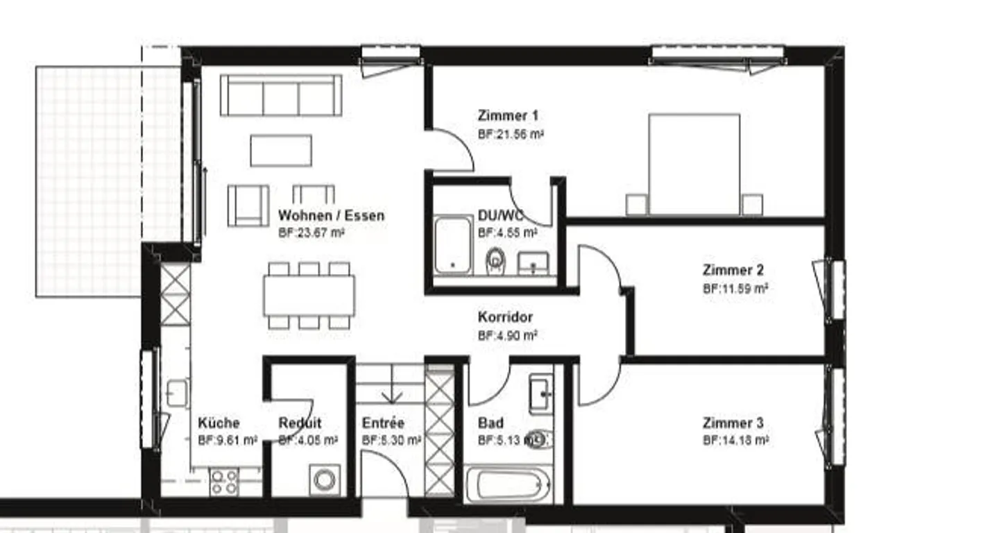 Appartamento 4,5 stanze in un quartiere adatto alle famiglie - Foto 11 di 13