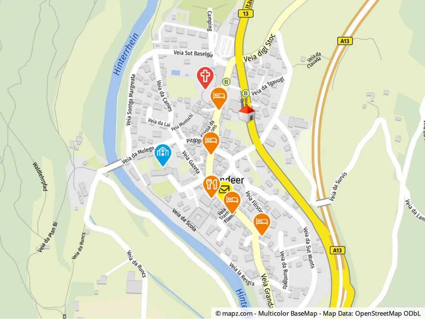 Incantevole appartamento di 3.5 stanze (A2) a Andeer - Val Schons - Foto 14 di 14