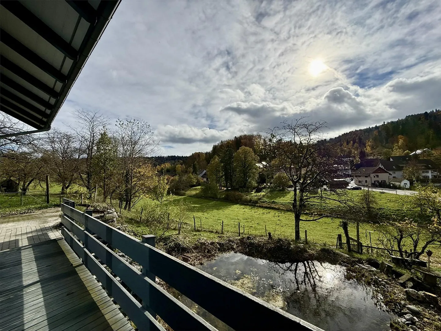 Lichtdurchflutetes 5.5-Zimmer-EFH mit Naturweiher und Weitblick - Foto 4 von 24
